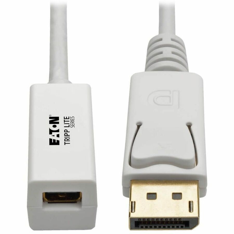 Eaton Tripp Lite Series DisplayPort to Mini DisplayPort Adapter Video Converter , 4K 60 Hz (M/F), 6 in. (15.2 cm)