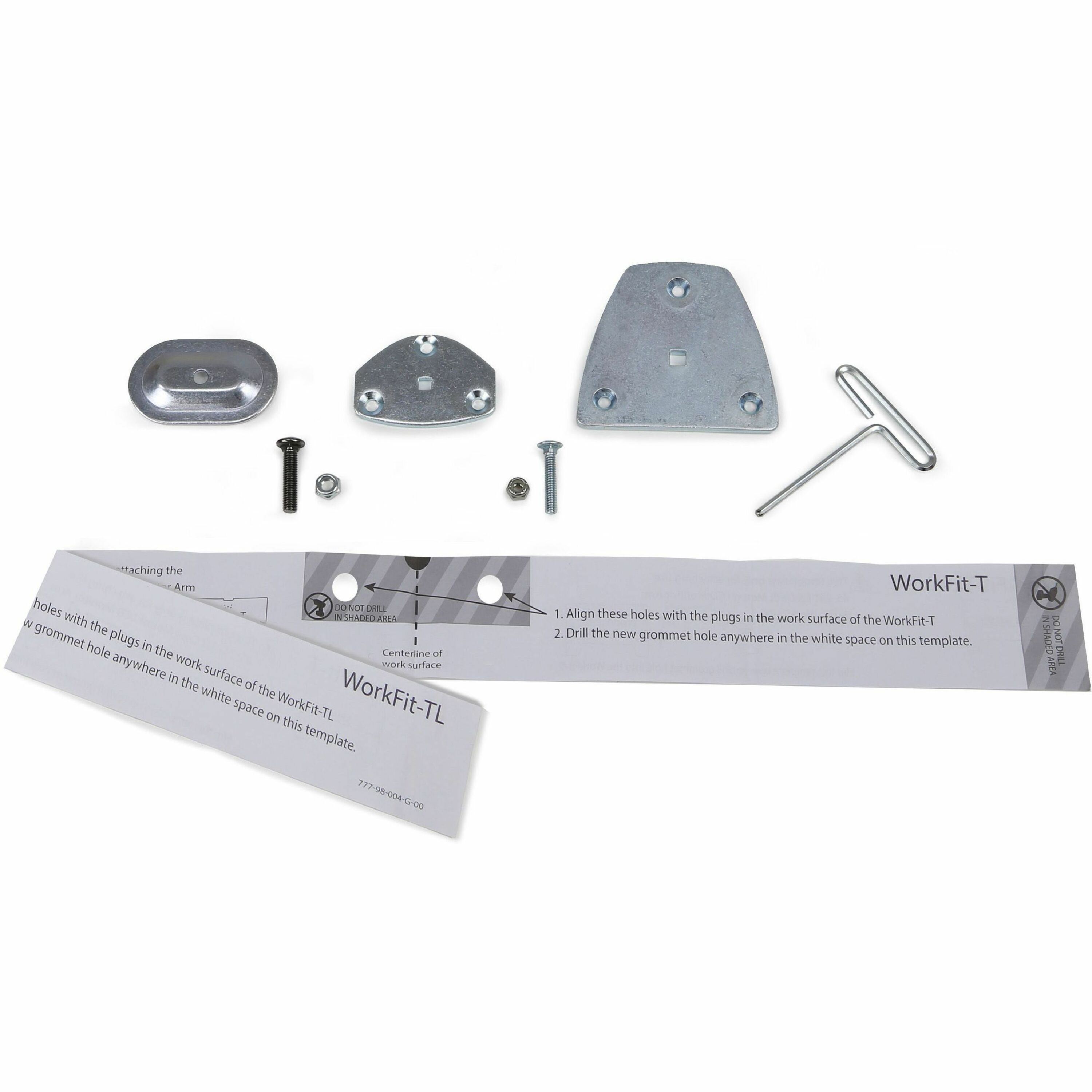 Ergotron Grommet Mount for Workstation, Mounting Arm, Monitor - Zinc Plated Steel