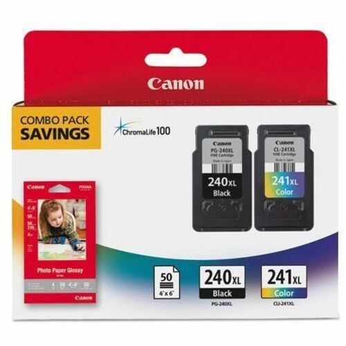 Canon PG-240XL / CL-241XL Original High Yield Inkjet Ink Cartridge - Black, Color - 2 / Pack