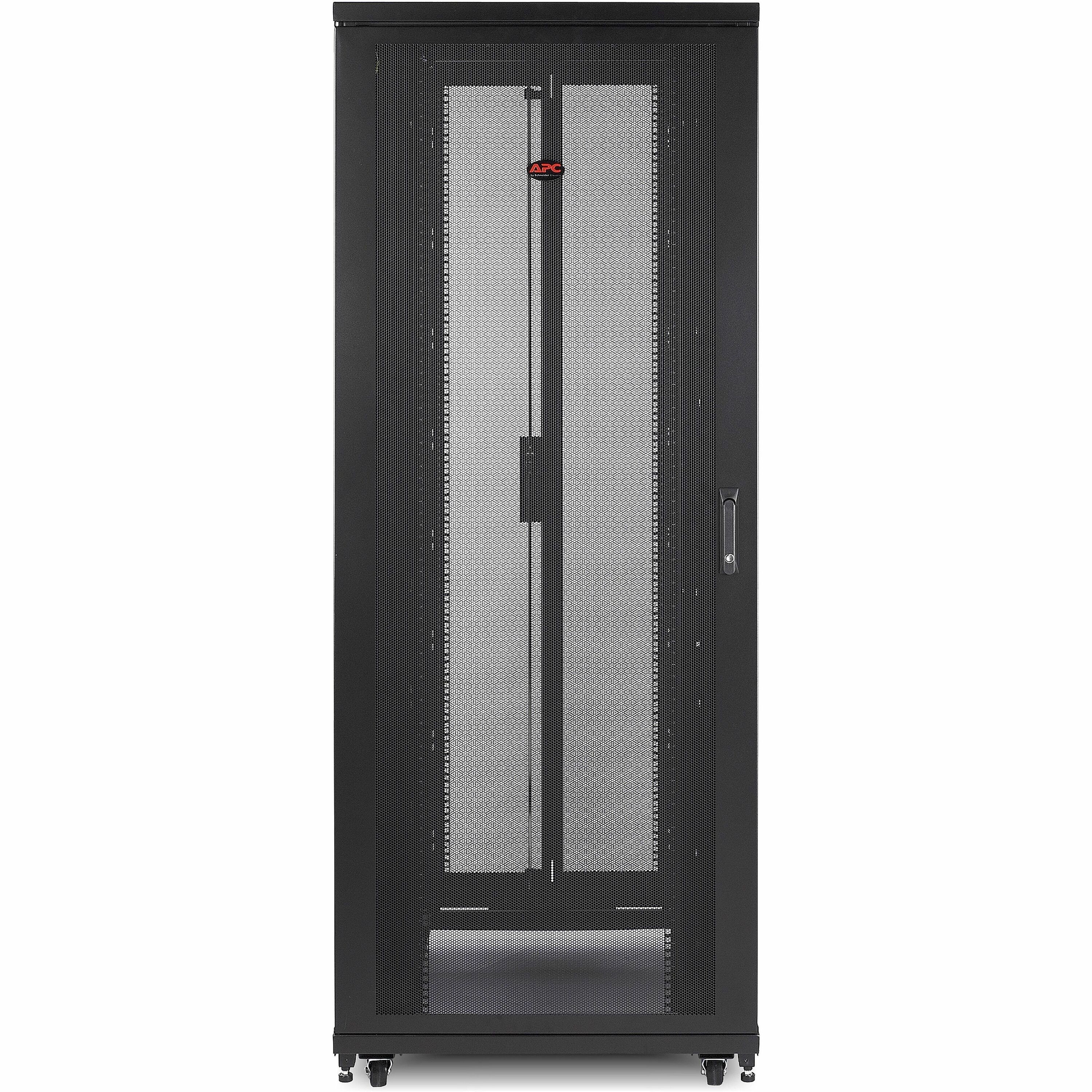 APC NetShelter SV, Server Rack Enclosure, 42U, Black, 2057H x 800W x 1060D mm, with Roof, Castors, Feet, 4 Brackets, Bottom and Side Panels