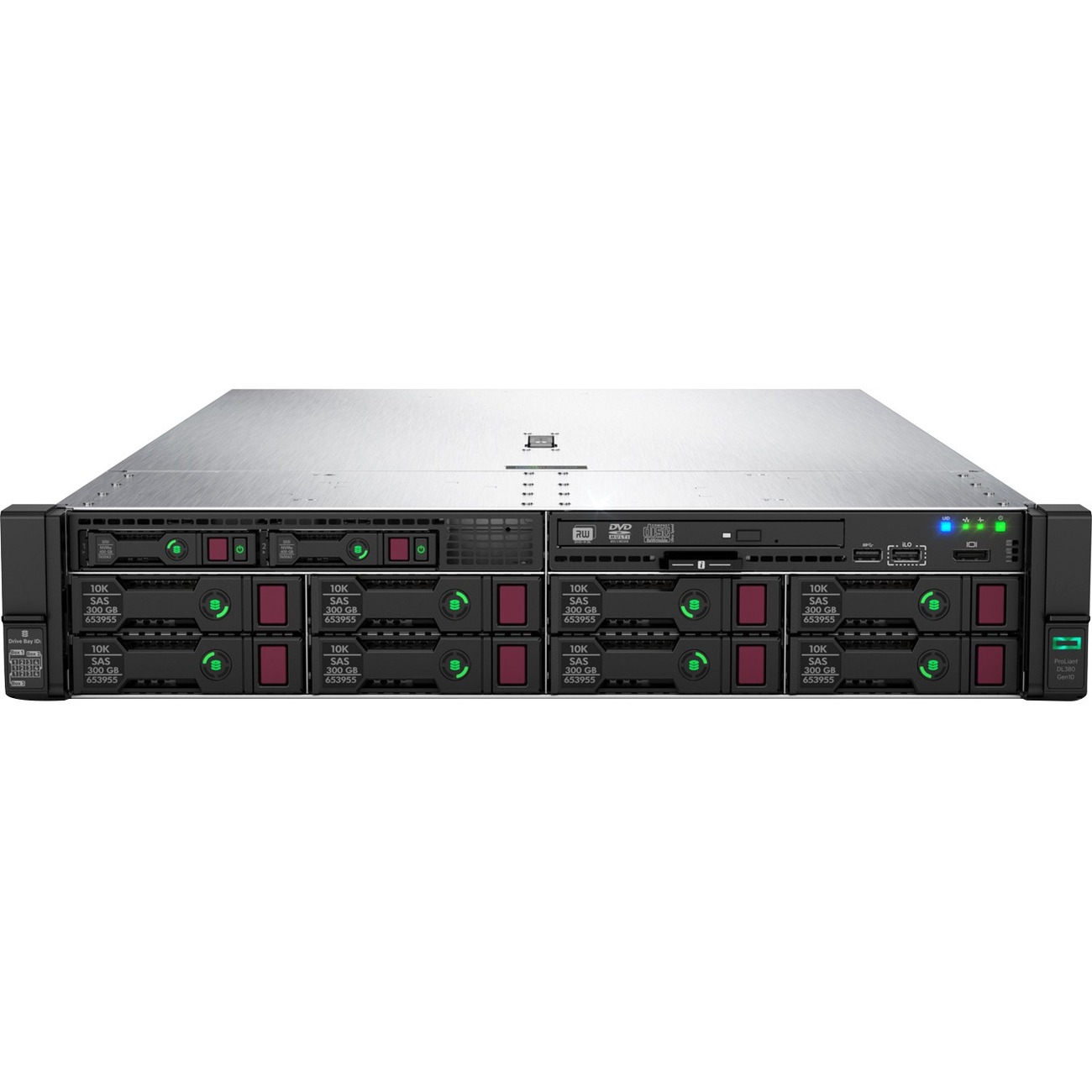 HPE ProLiant DL380 G10 2U Rack Server - 1 Xeon Gold 6234 3.30 GHz - 32 GB RAM - Serial ATA Controller