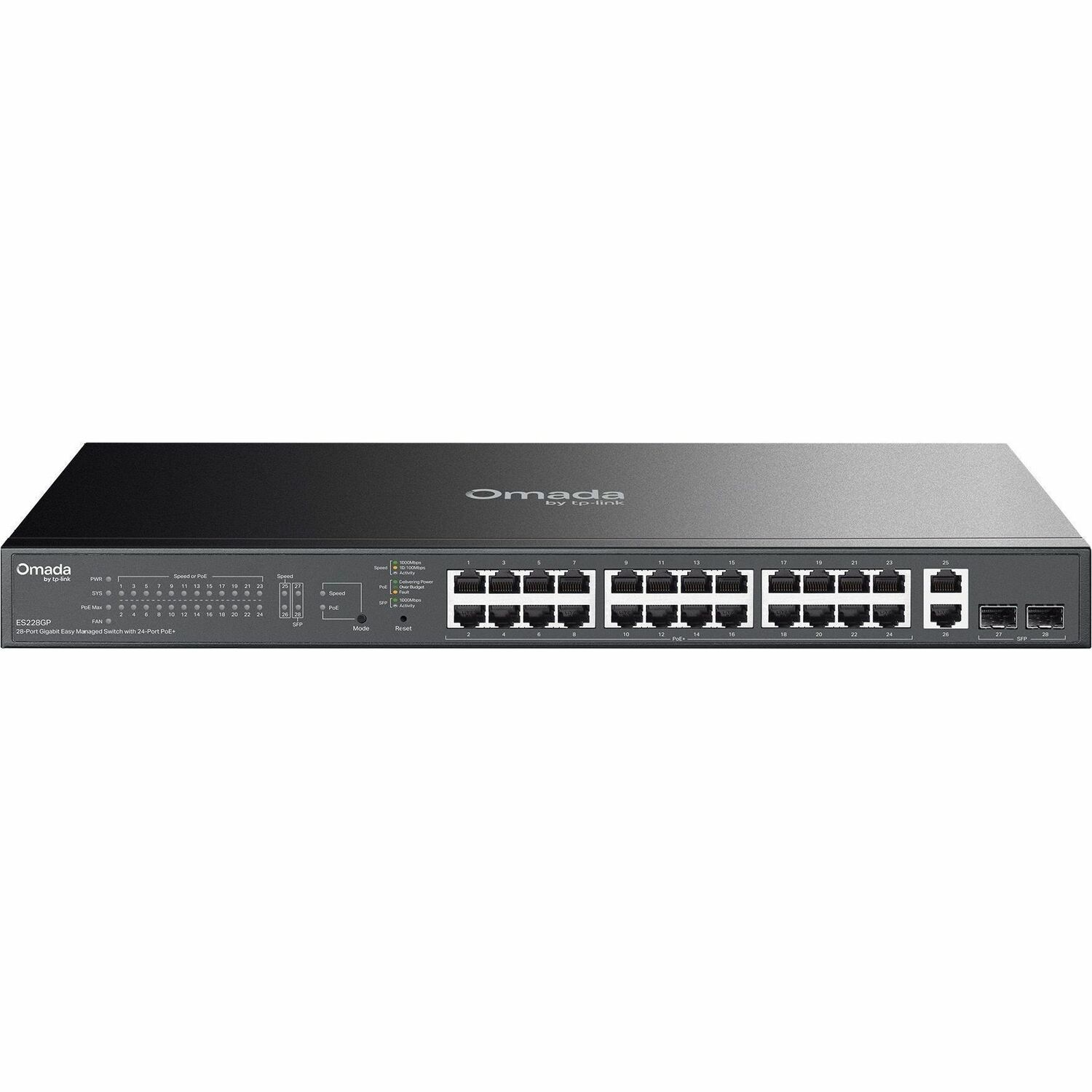 Omada 28-Port Gigabit Easy Managed Switch with 24-Port PoE+