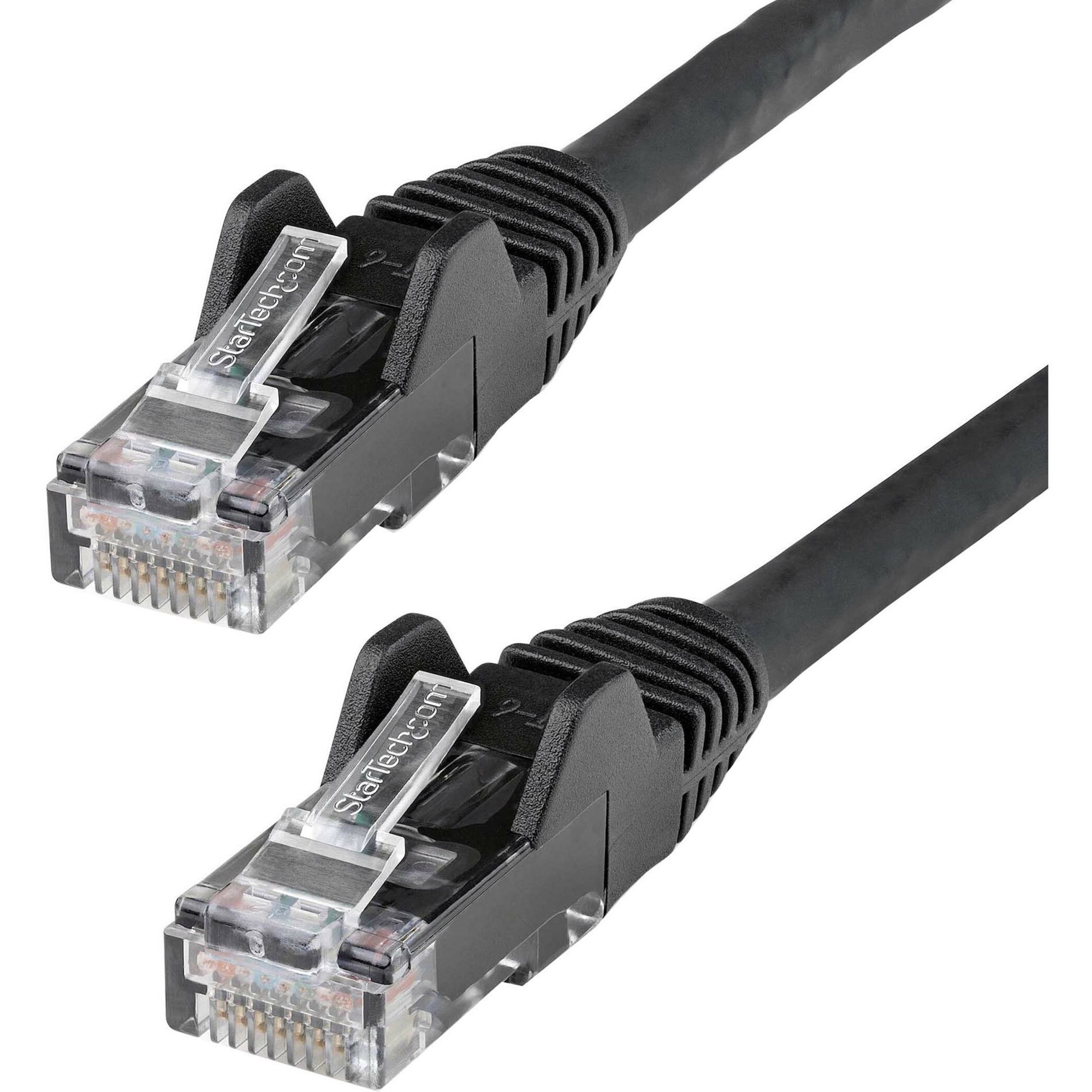 StarTech 30ft CAT6 Ethernet Cable - Black Snagless Gigabit - 100W PoE UTP 250Mhz Category 6 Patch Cord UL Certified Wiring/TIA
