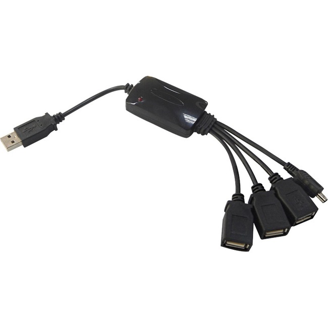 Inland Wired 4 Port USB 2.0 Hub