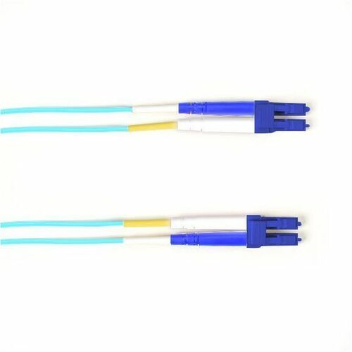 Black Box OS2 9/125 Singlemode Fiber Optic Patch Cable OFNR PVC LC-LC AQ 3M