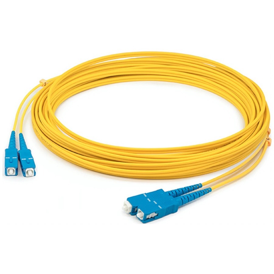 AddOn 34m SC to SC Yellow OS2 Duplex LSZH SMF Fiber Patch Cable