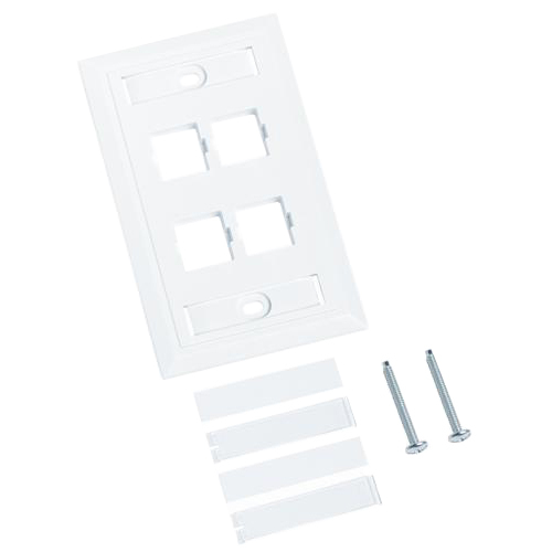 CommScope 4 Socket Faceplate