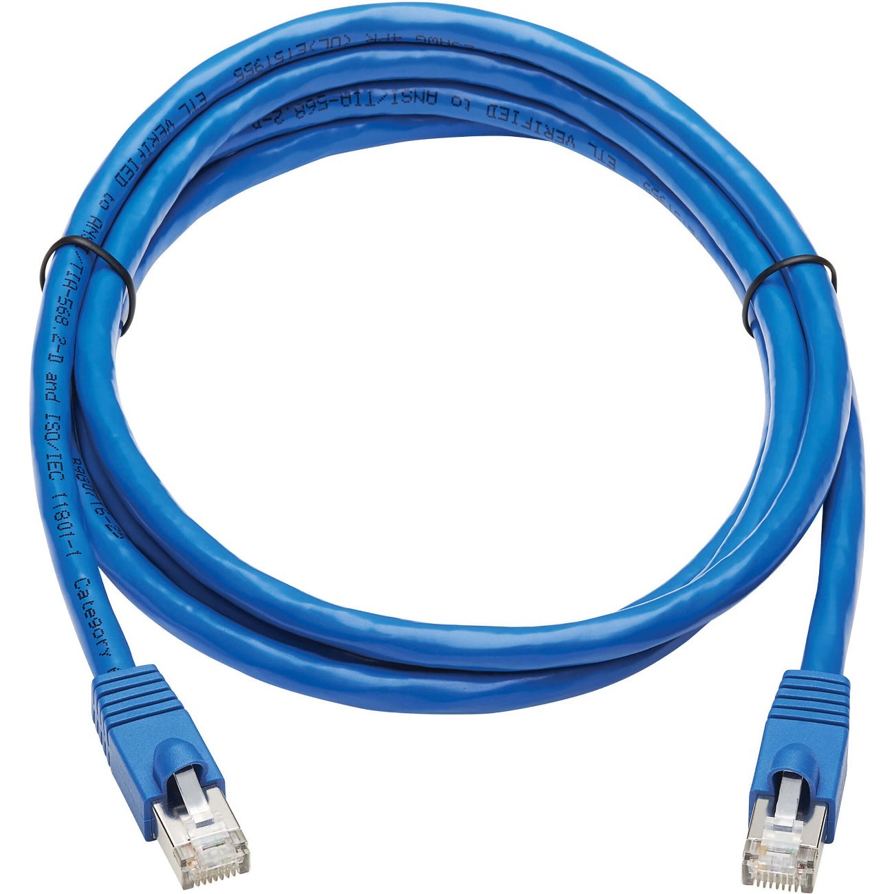 Tripp Lite by Eaton Cat6a 10G Snagless F/UTP Ethernet Cable (RJ45 M/M) PoE CMR-LP Blue 6 ft. (1.83 m)
