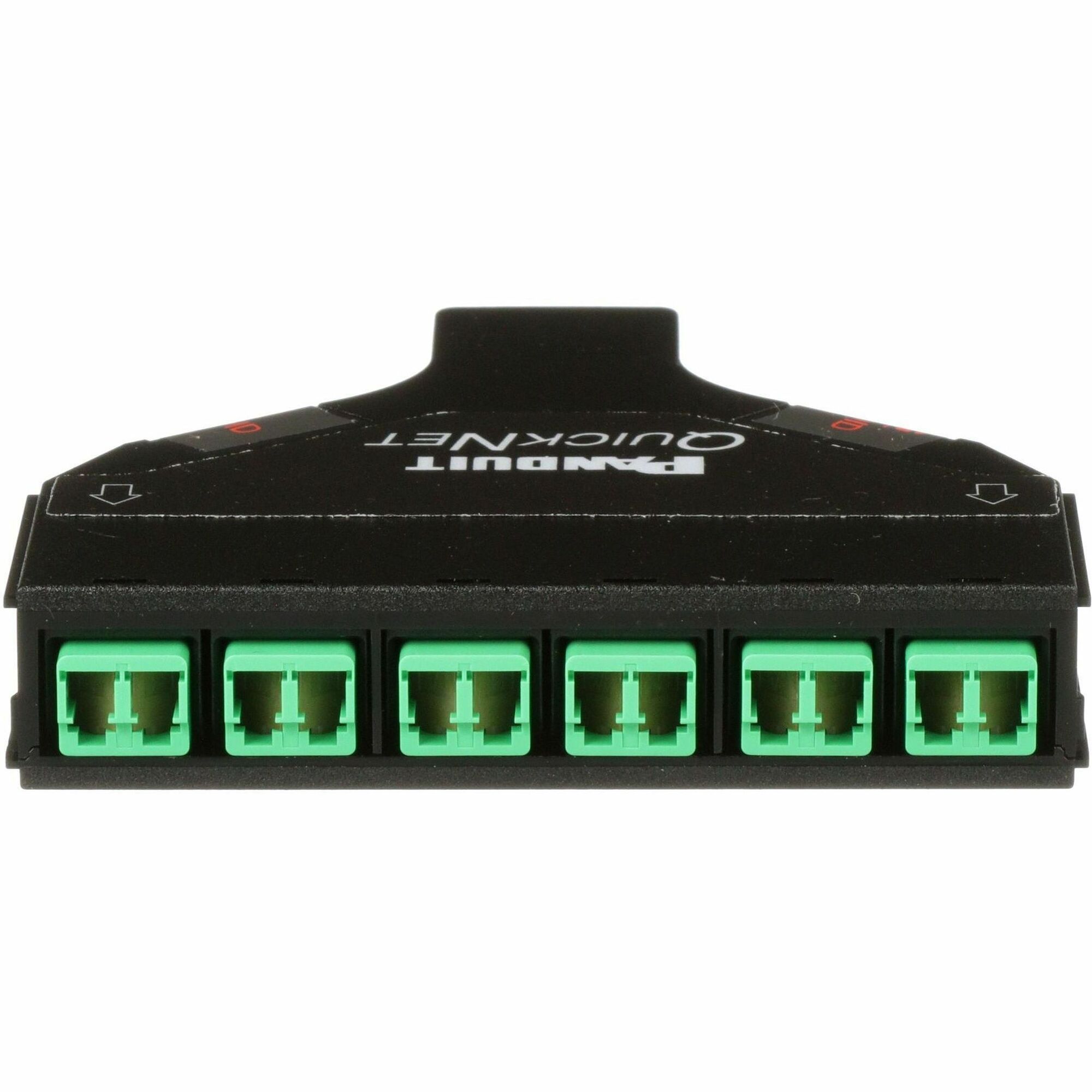 Panduit QuickNet MPO-LC/APC Fiber Cassette OS2, 12 Fiber, Method A, Std IL
