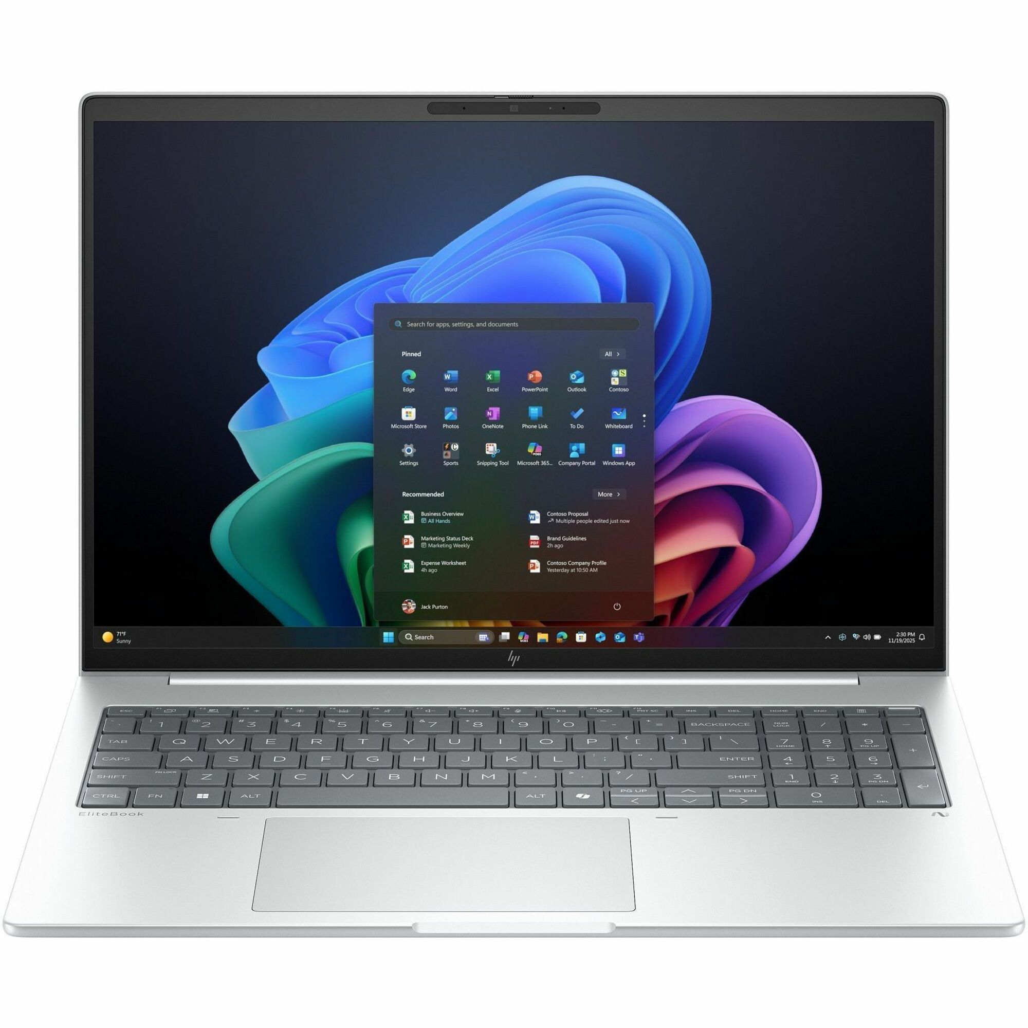 HP EliteBook 8 G1i 16" Copilot+ PC Notebook - WUXGA - Intel Core Ultra 7 268V - vPro Technology - 32 GB - 1 TB SSD - English Keyboard - Glacier Silver Aluminum