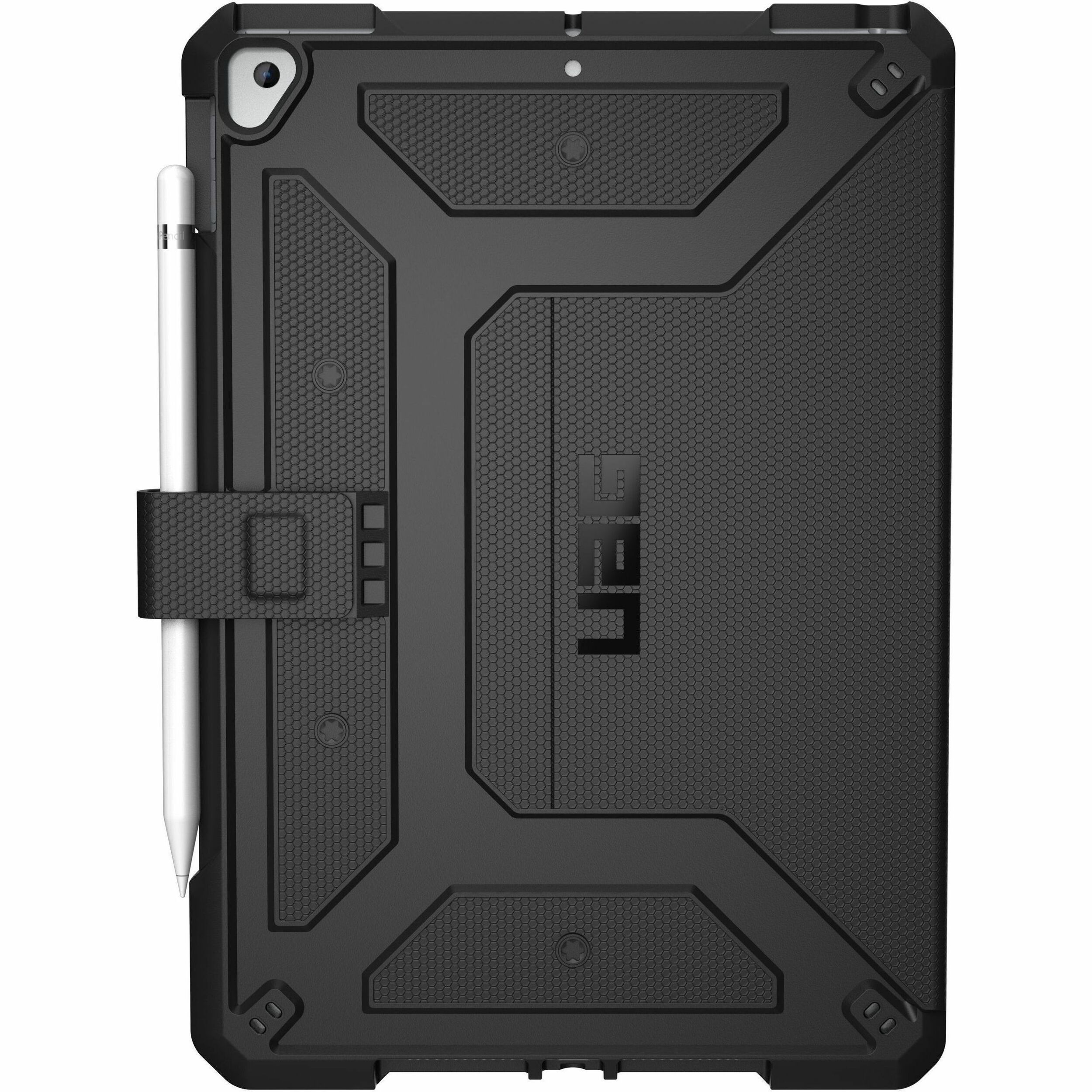 Urban Armor Gear Metropolis Rugged Carrying Case (Folio) for 10.2" Apple iPad (7th Generation), iPad (8th Generation), iPad (9th Generation) Tablet, Apple Pencil - Black