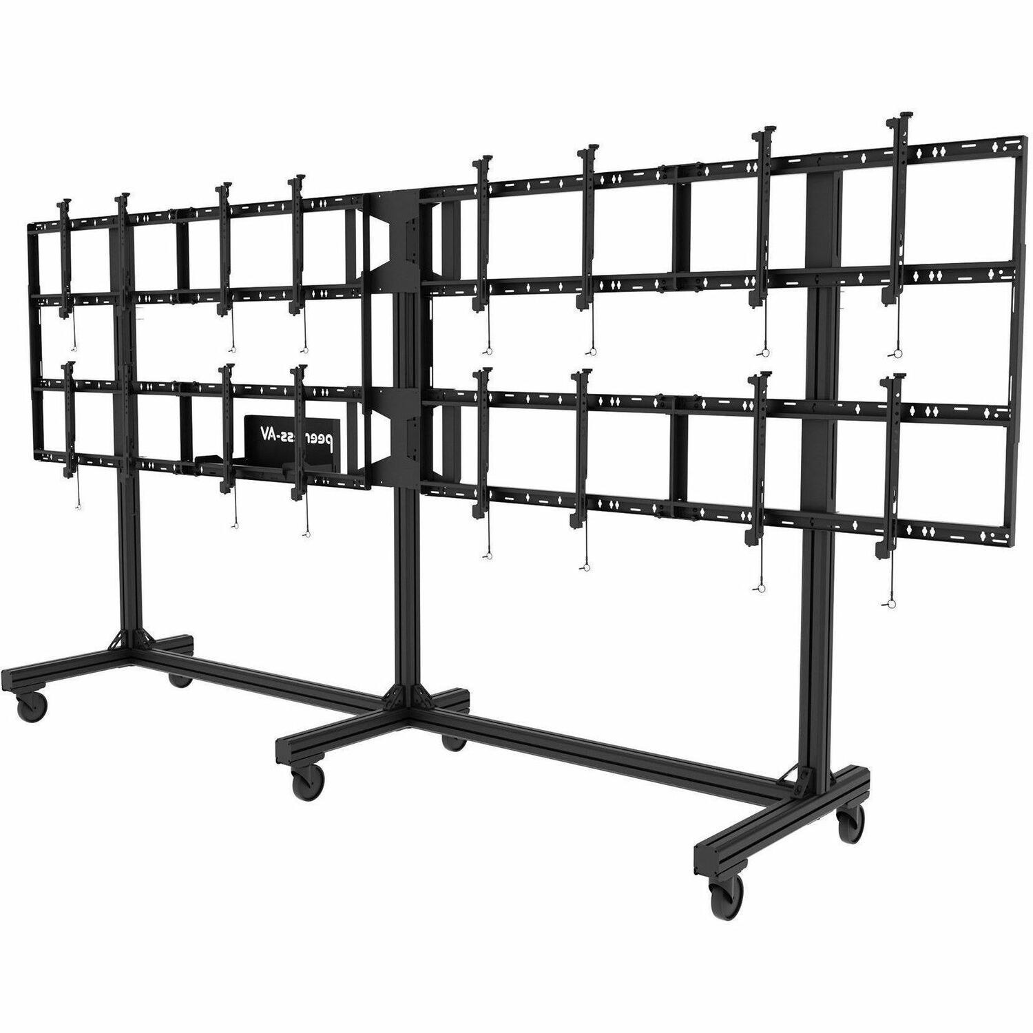 Peerless-AV® SmartMount® Portable Video Wall Cart 4x2 Configuration for 46" to 55" Displays