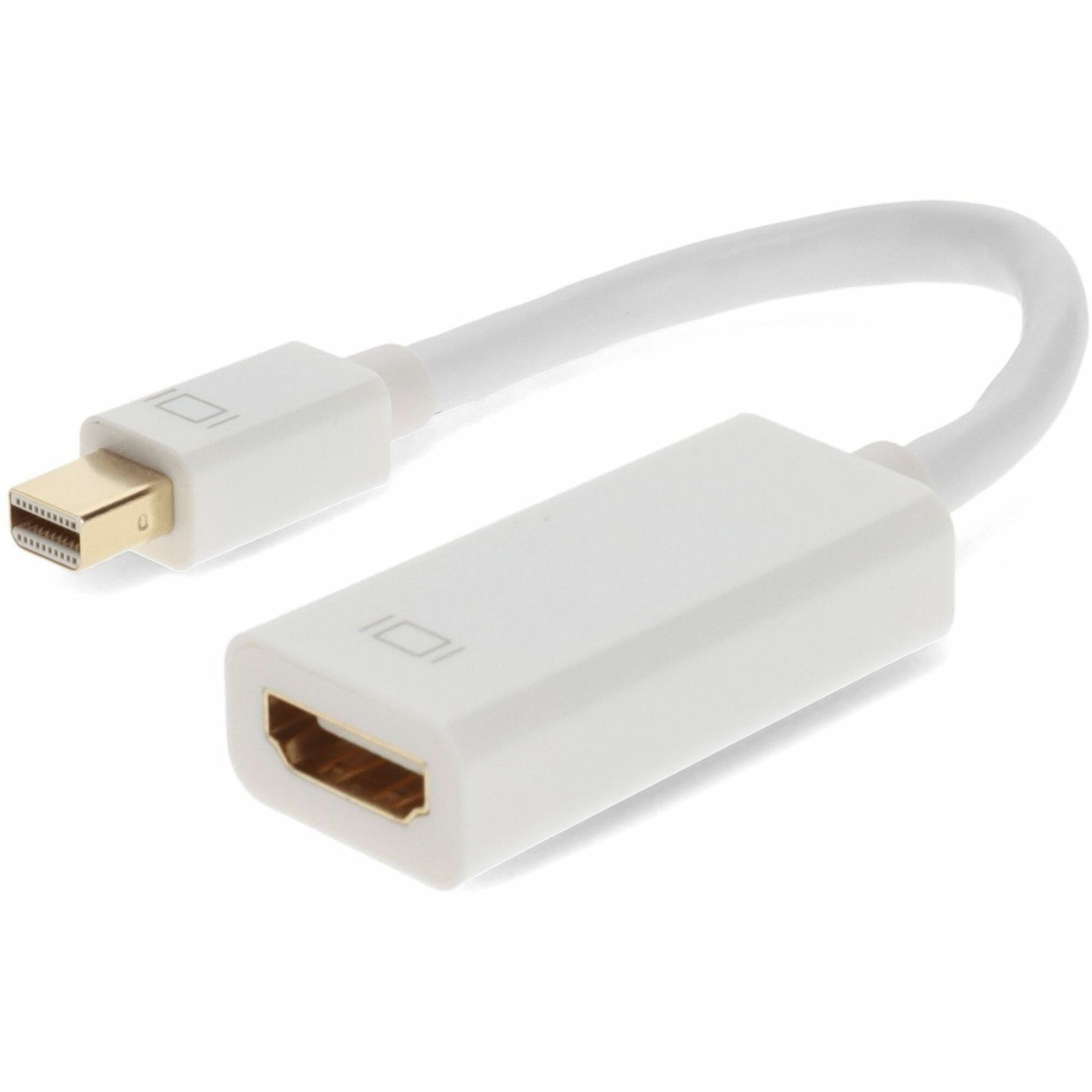 5PK Mini-DisplayPort 1.1 Male to HDMI 1.3 Female White Active Adapters For Resolution Up to 2560x1600 (WQXGA)