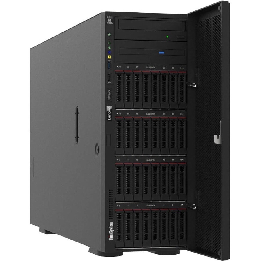 Lenovo ThinkSystem ST650 V2 7Z74A02JNA 4U Tower Server - 1 Xeon Silver 4310 2.10 GHz - 32 GB RAM - Serial ATA/600 Controller