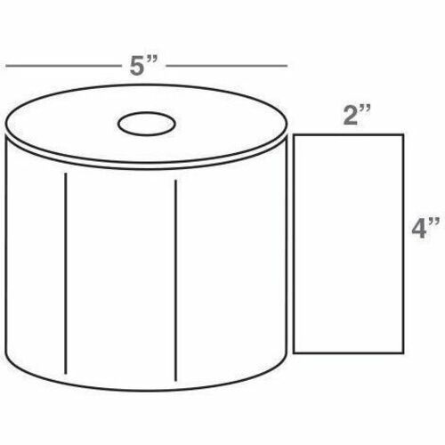 Wasp 4.0" x 2.0" Direct Thermal labels, 12 rolls, 1250 per roll