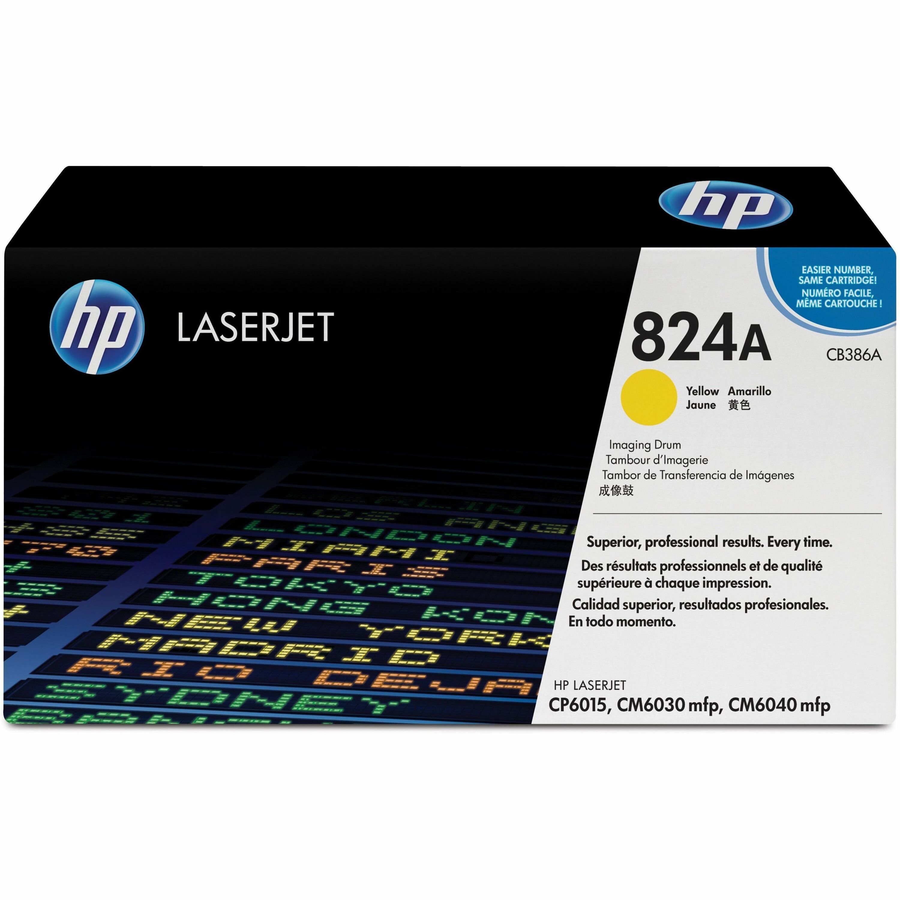HP 824A (CB386A) Yellow Original LaserJet Image Drum - Single Pack