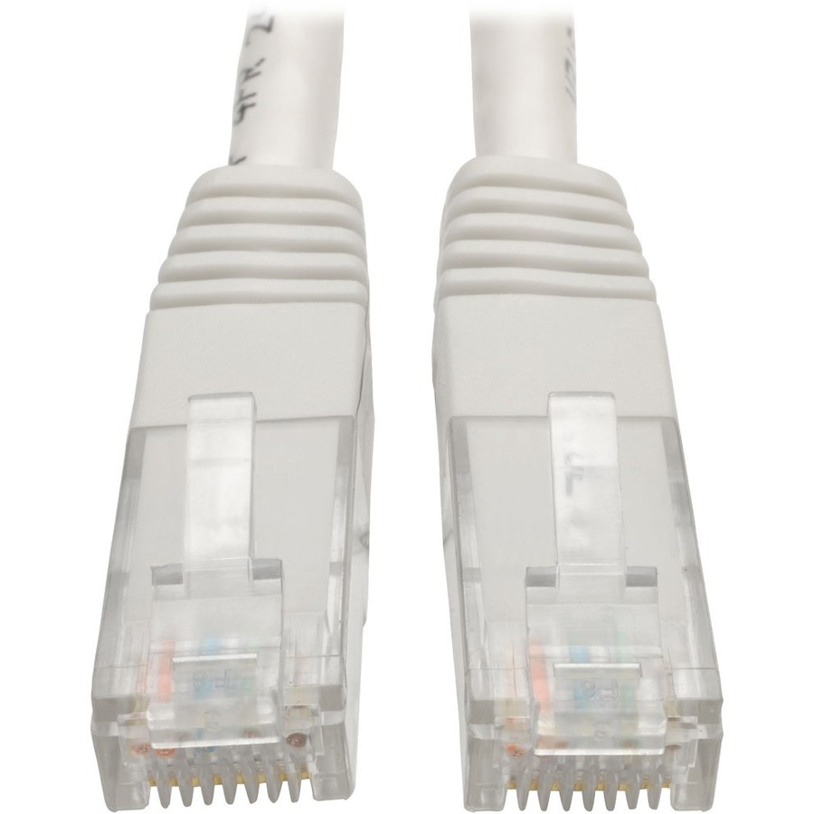 Tripp Lite by Eaton Cat6 Gigabit Molded (UTP) Ethernet Cable (RJ45 M/M) PoE White 3 ft. (0.91 m)