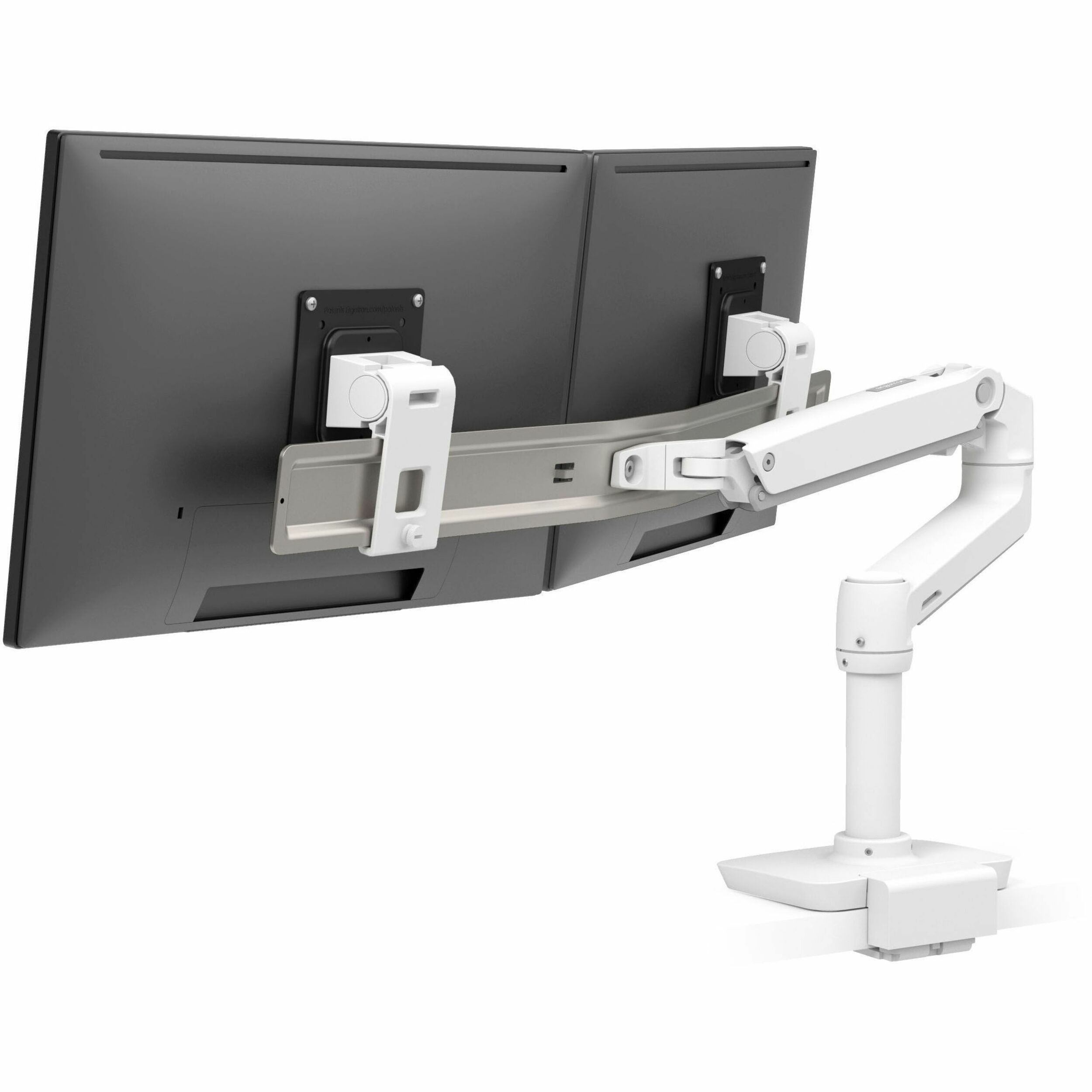 Ergotron Mounting Arm for Monitor, Display Screen, LCD Display - White - Landscape/Portrait