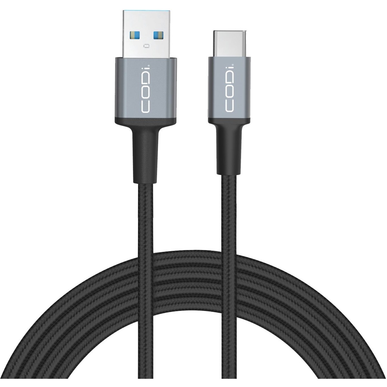 CODi 6' Braided Nylon USB-A to USB-C Charge & Sync Cable