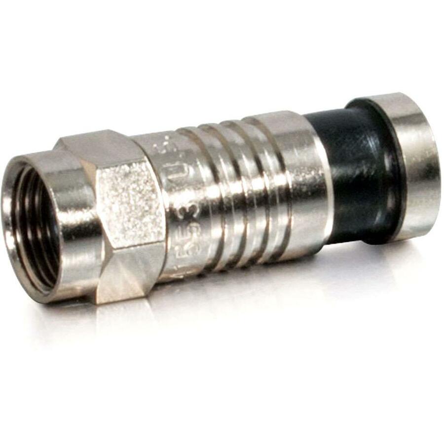 C2G RG6 Compression F-Type Connector with O-Ring - 10pk