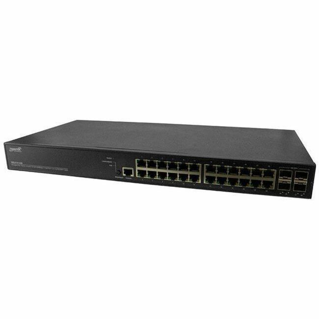 Managed Gigabit Ethernet PoE+ Switch 24 10/100/1000Base-T Ports + 4 1G/10GBase-X SFP+ Ports