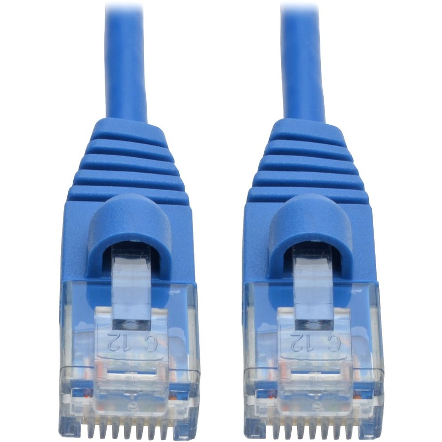 Tripp Lite by Eaton Cat6a 10G Snagless Molded Slim UTP Ethernet Cable (RJ45 M/M) Blue 3 ft. (0.91 m)