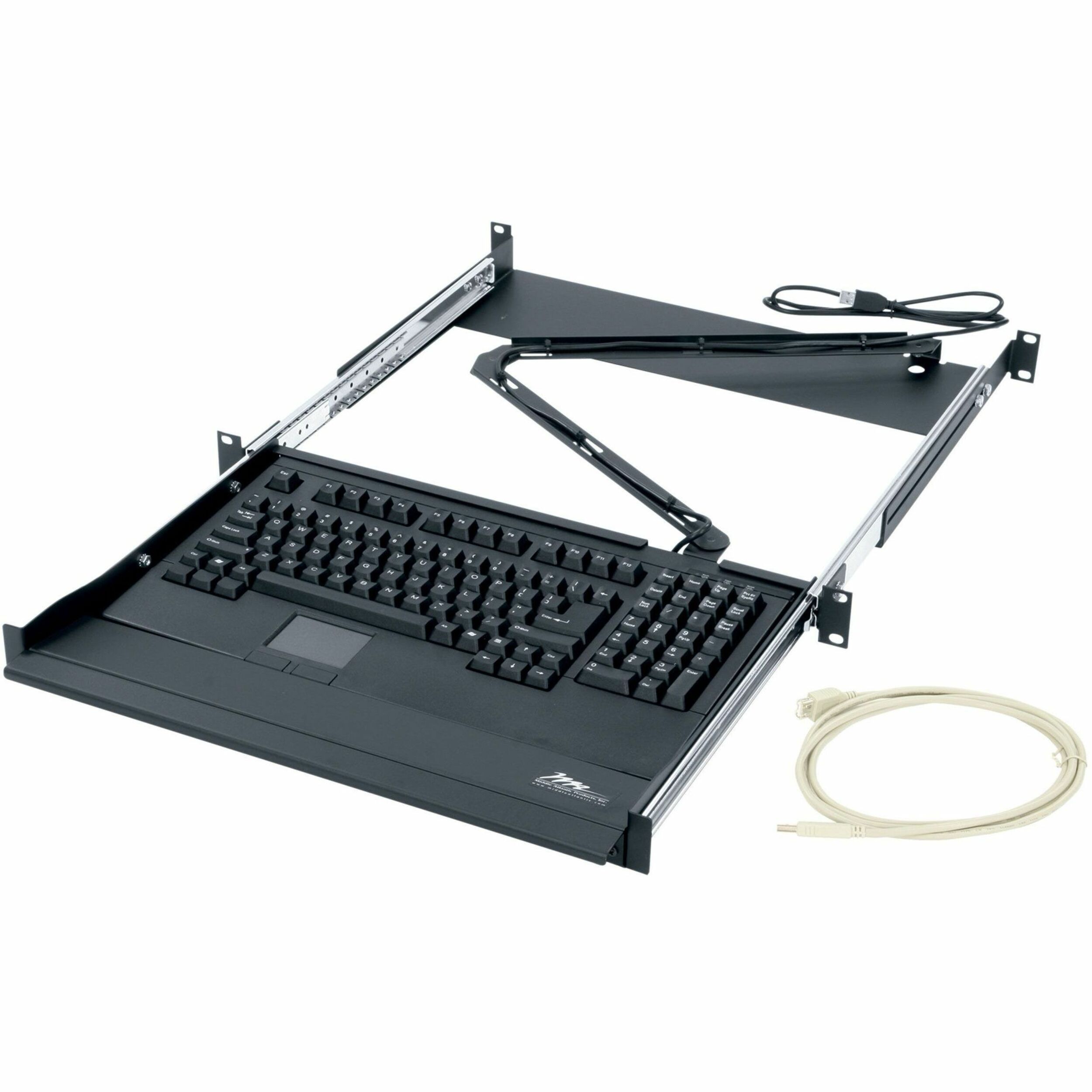 Middle Atlantic 1RU Rack Mount Shelf - Sliding Computer Keyboard Shelf