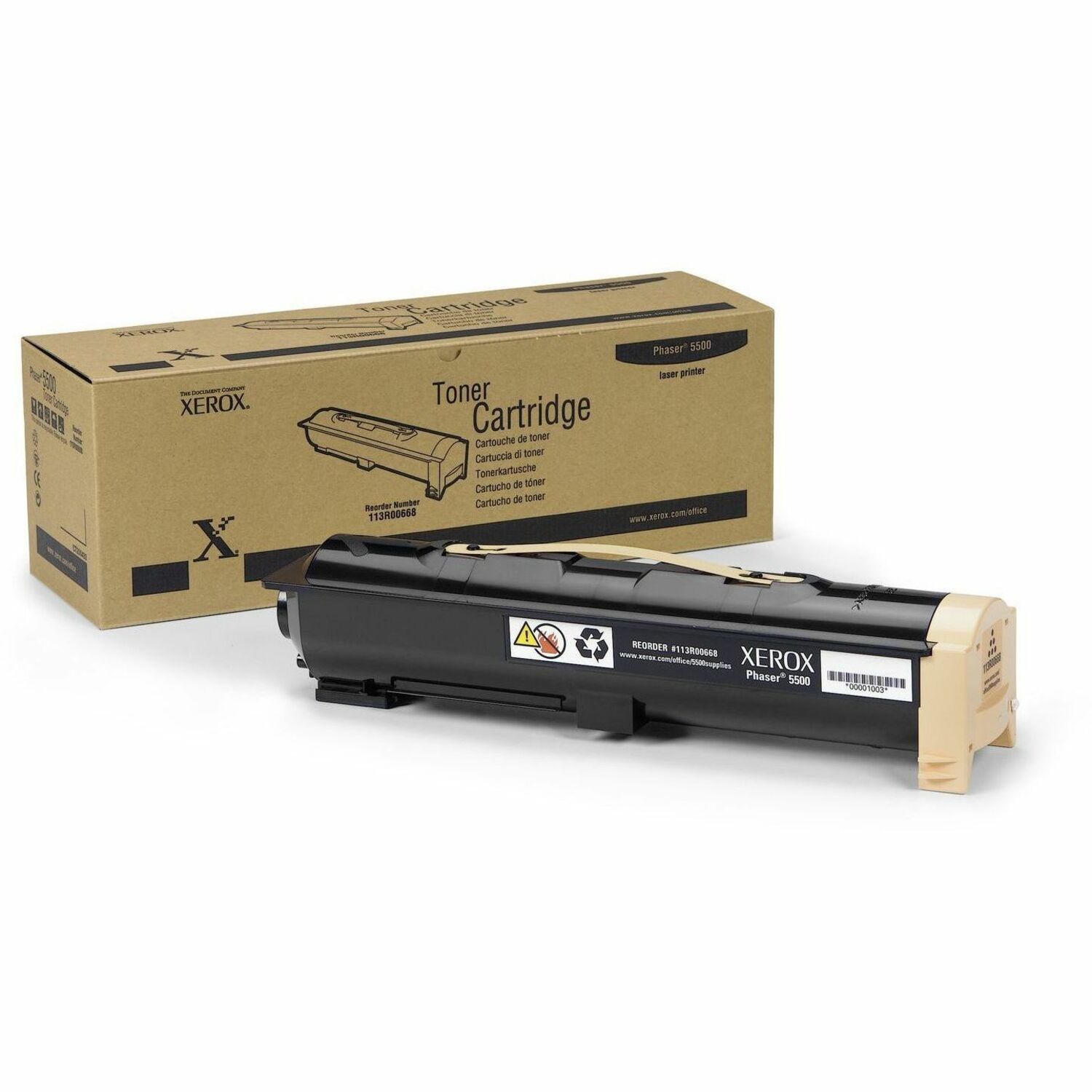 Xerox Genuine Phaser™ 5500 Toner Cartridge - 113R00668