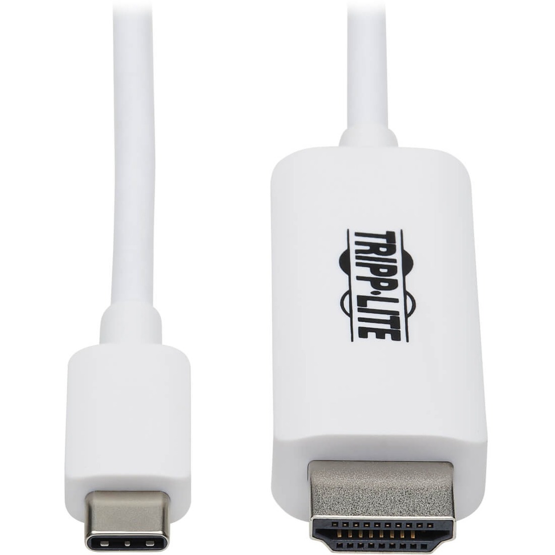 Eaton Tripp Lite Series USB-C to HDMI Adapter Cable (M/M), 4K, 4:4:4, Thunderbolt 3 Compatible, White, 6 ft. (1.8 m)