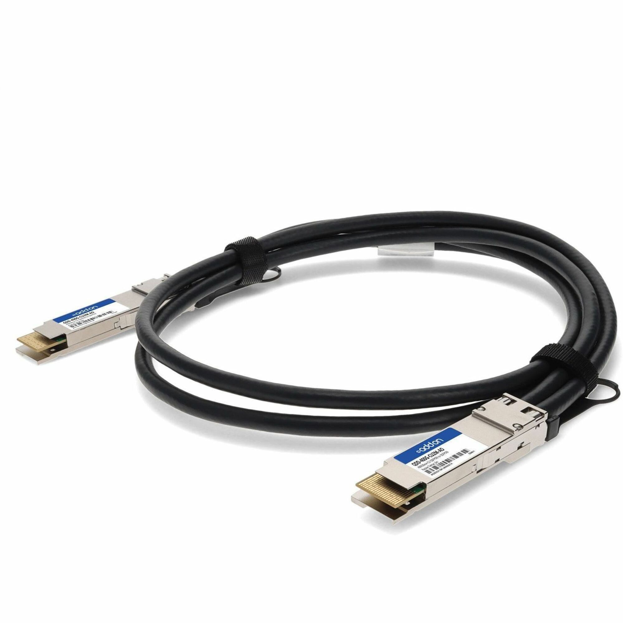 AddOn Cisco&reg; QDD-400G-CU2M Compatible TAA Compliant 400GBase-CU QSFPDD Direct Attach Cable (Passive Twinax, 2m)