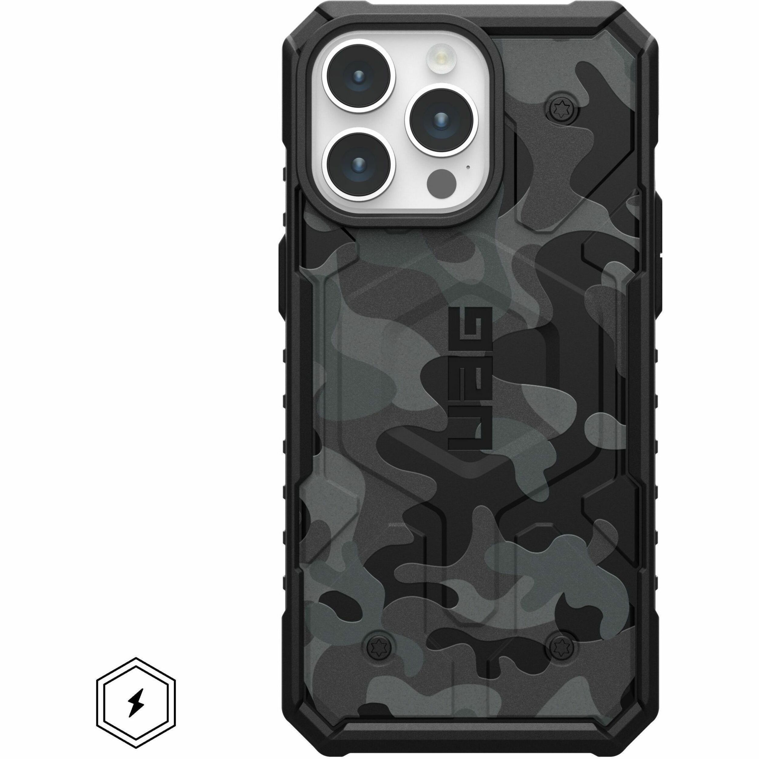 Urban Armor Gear Pathfinder SE iPhone 15 Pro Max Case - Midnight Camo