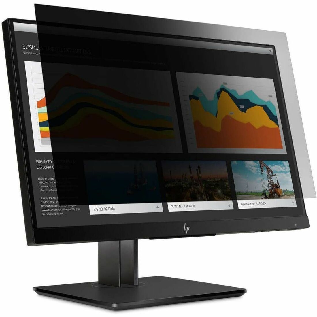 Targus 4Vu Privacy Screen for HP EliteDisplay E273 and HP Z27n G2, Landscape Clear