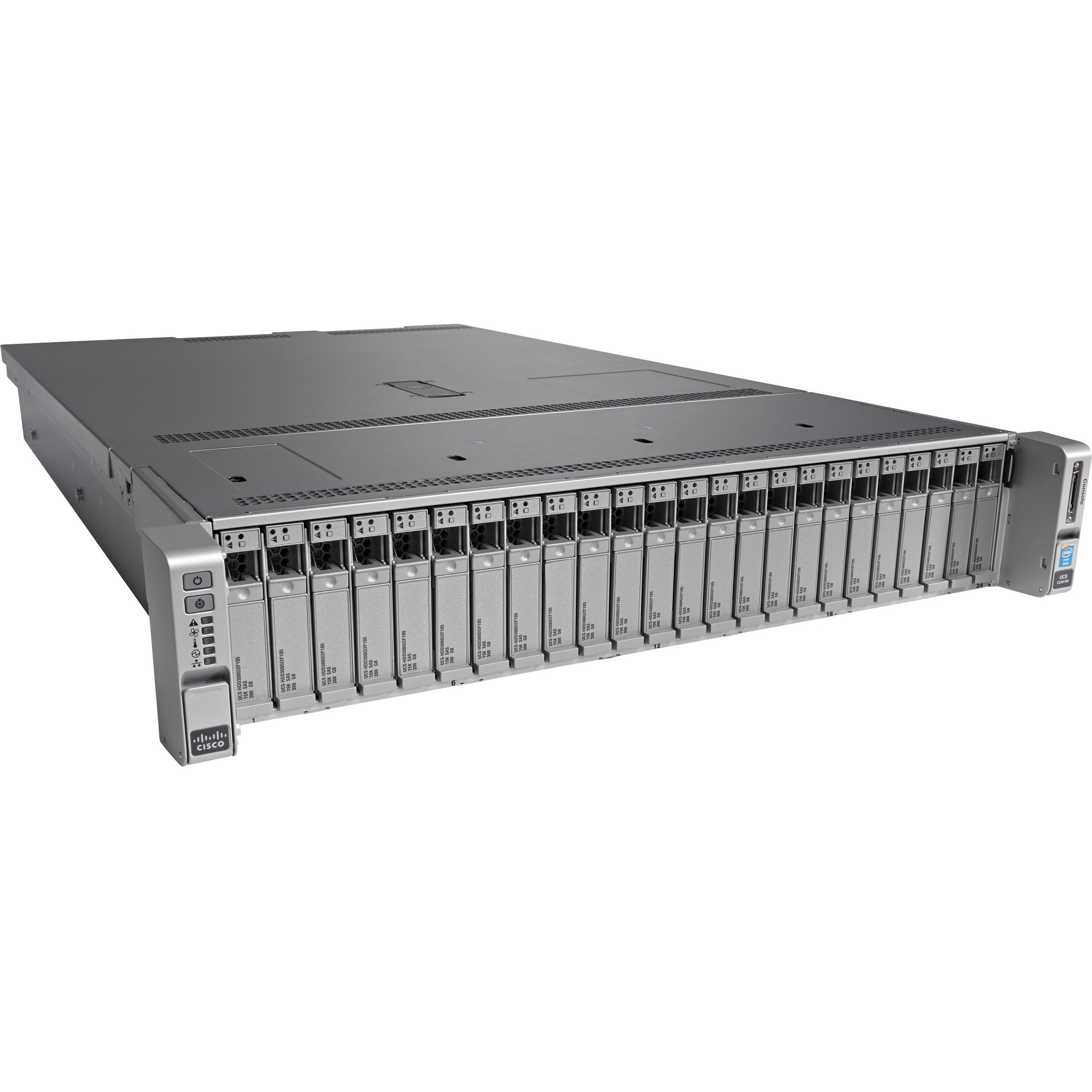 Cisco C240 M4 2U Rack Server - 2 Xeon E5-2620 v3 2.40 GHz - 16 GB RAM - 12Gb/s SAS, Serial Attached SCSI (SAS), Serial ATA Controller