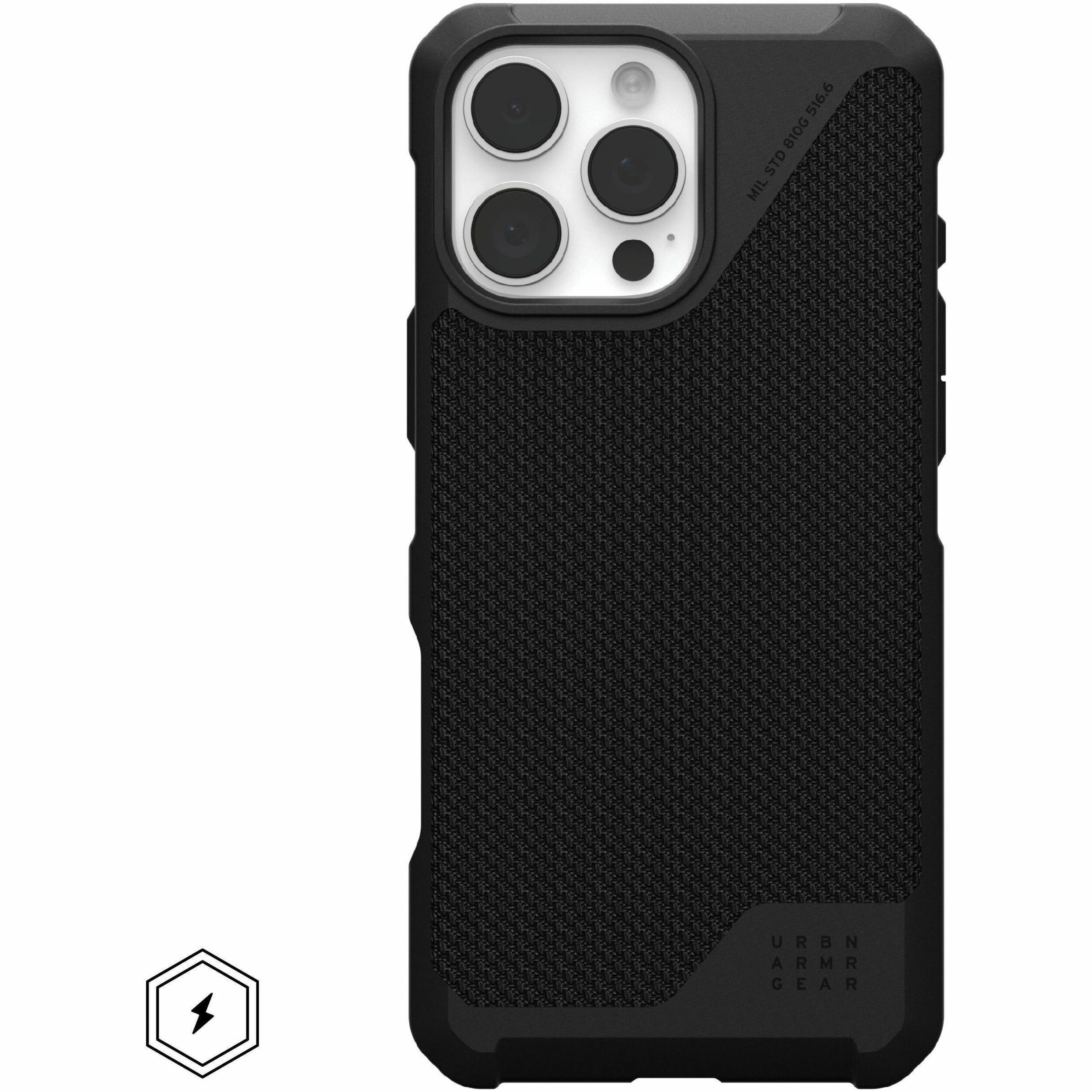 Urban Armor Gear Metropolis LT iPhone 16 Pro Max Case - Kevlar Black