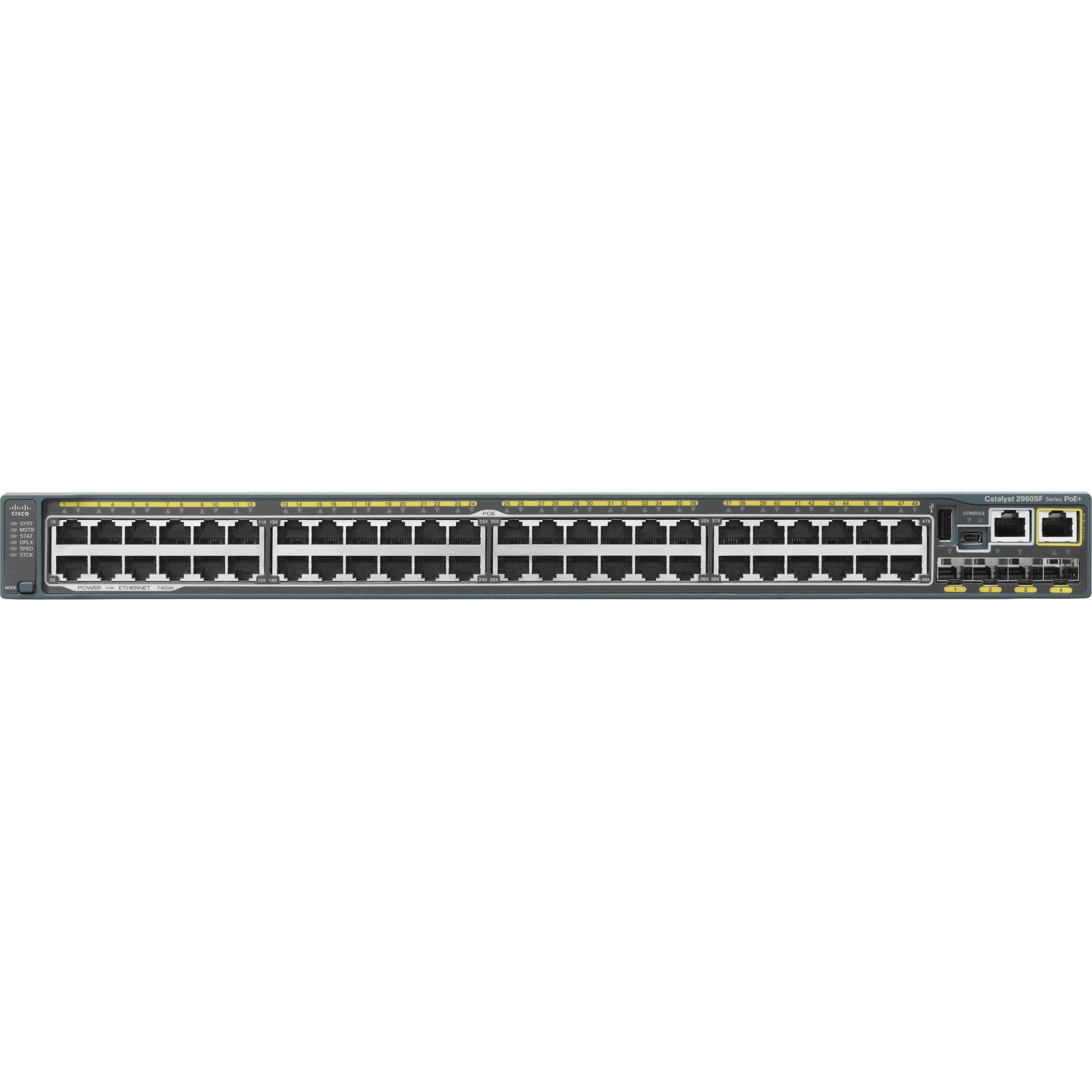 Cisco-IMSourcing Catalyst WS-C2960S-48FPS-L Ethernet Switch