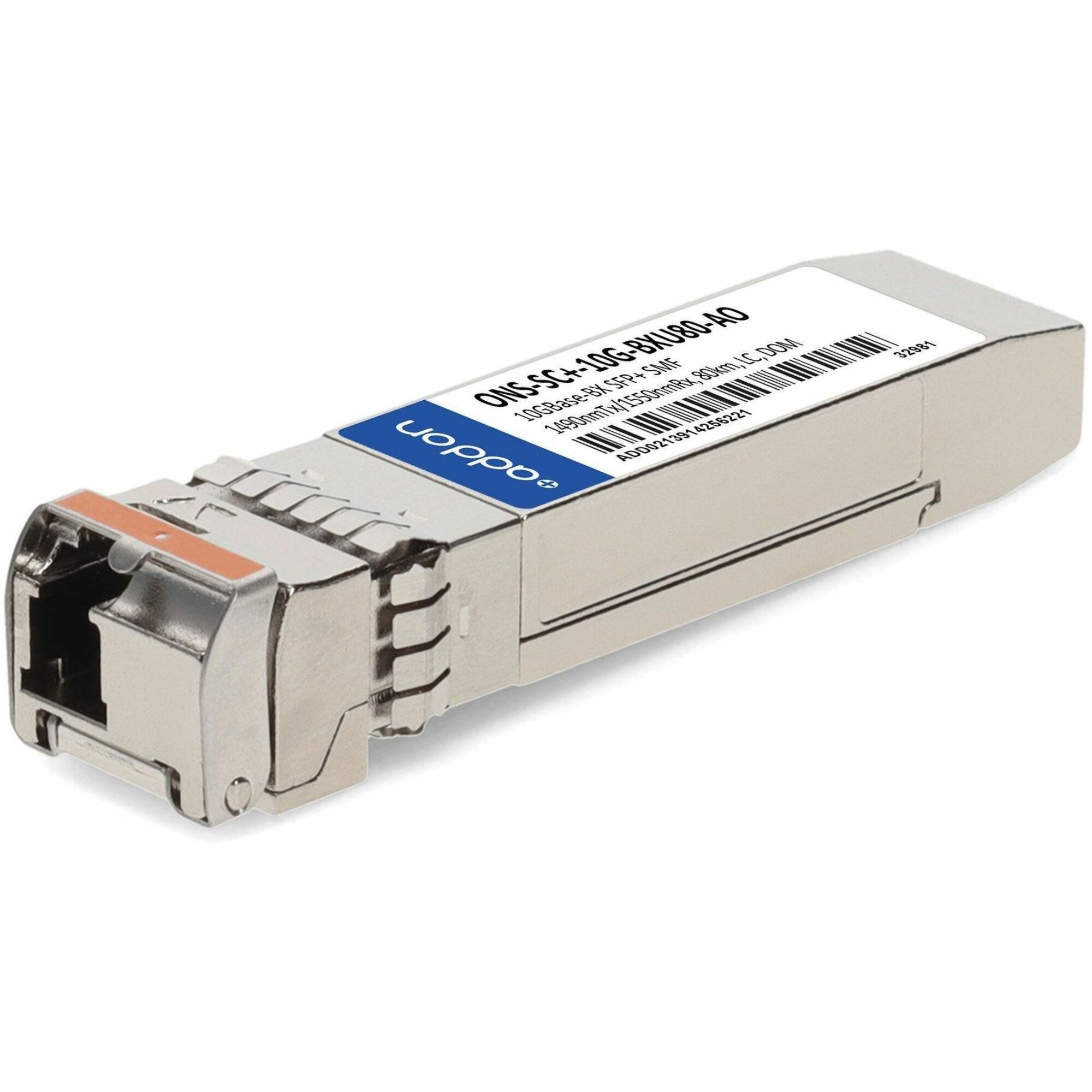 AddOn Cisco&reg; ONS-SC+-10G-BXU80 Compatible TAA 10GBase-BX SFP+ Transceiver (SMF, 1490nmTx/1550nmRx, 80km, LC, DOM)
