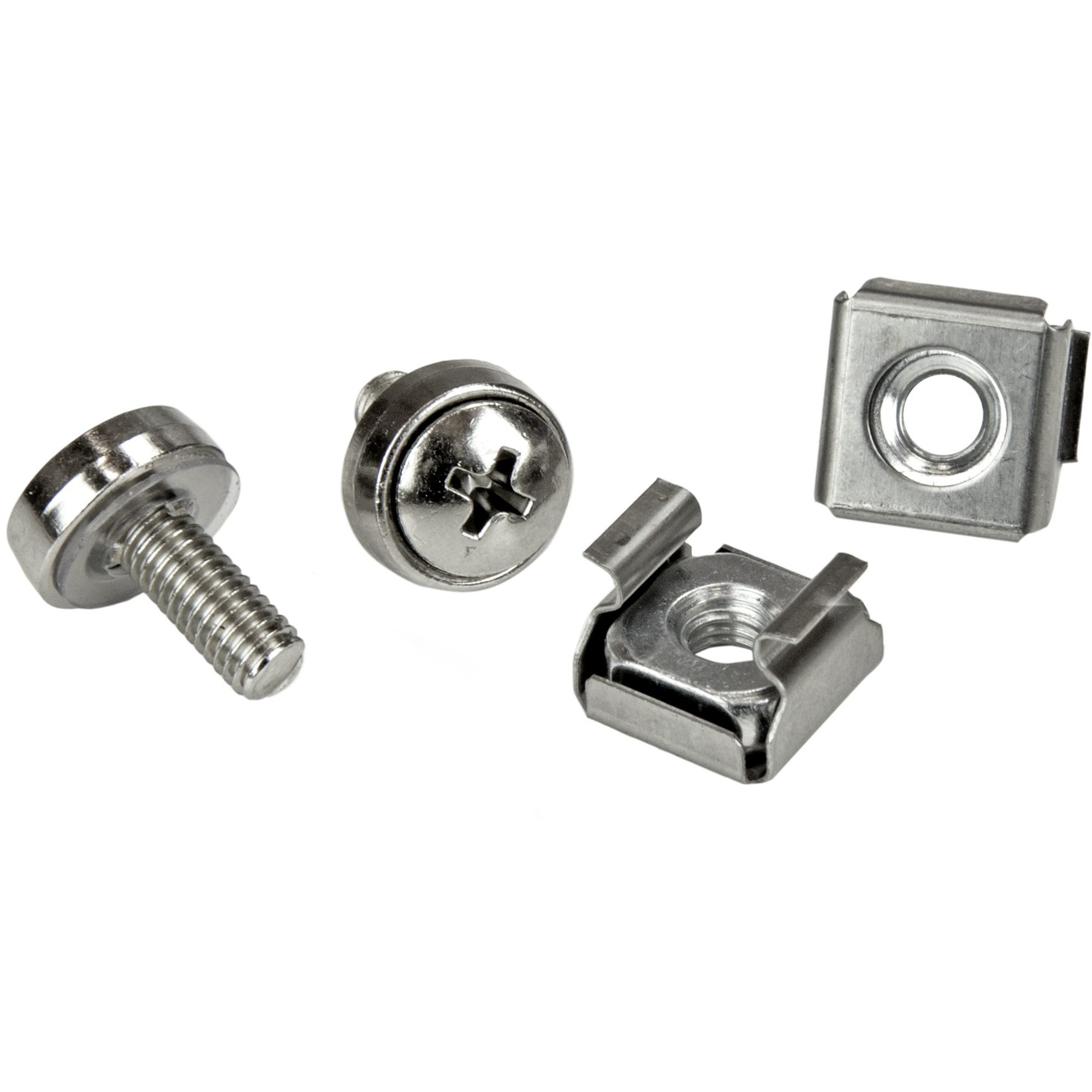 StarTech Rack Screws, 20 Pack, Installation Tool, 12 mm M5 Screws, M5 Nuts, Cabinet Mounting Screws and Cage Nuts, TAA