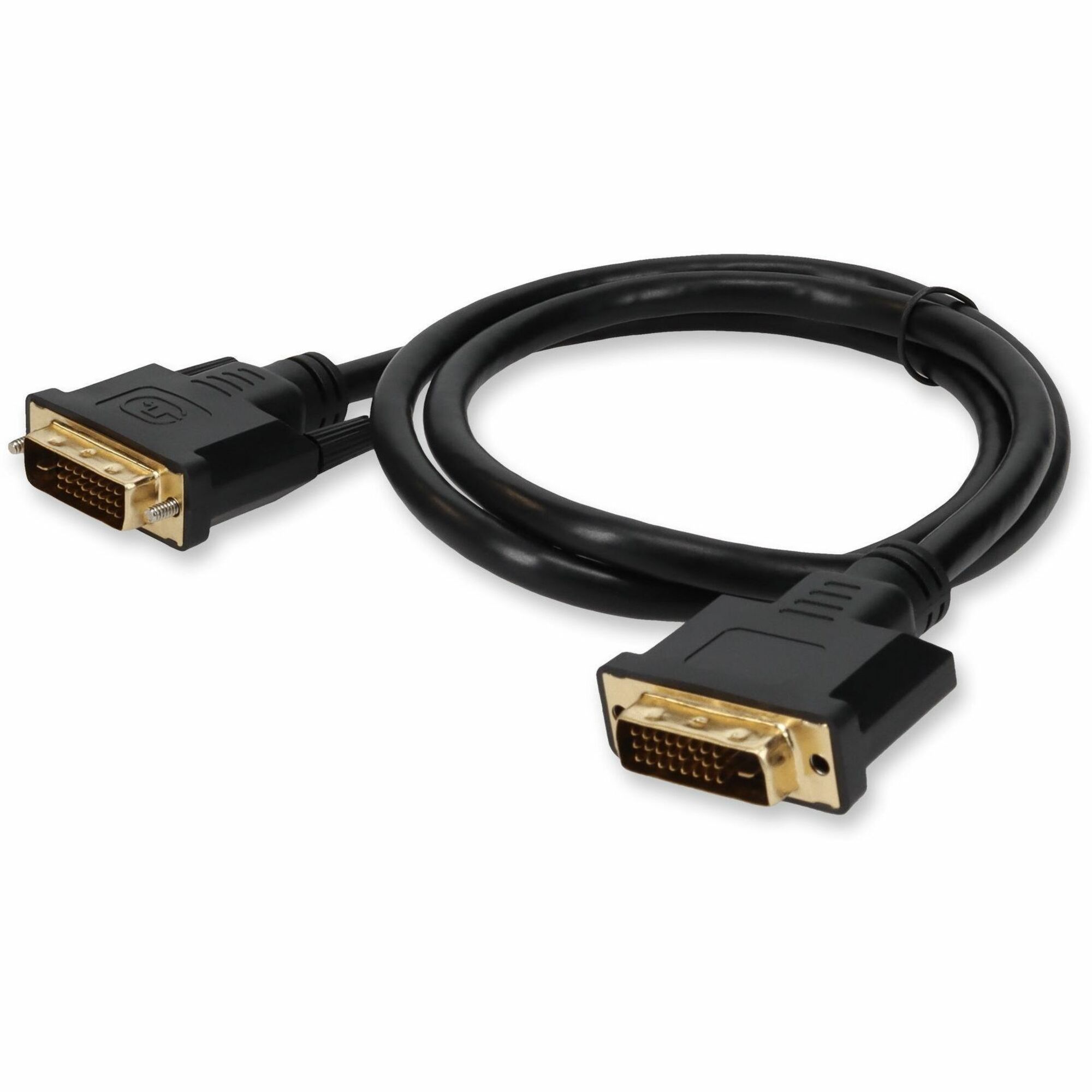5PK 6ft DVI-D Dual Link (24+1 pin) Male to DVI-D Dual Link (24+1 pin) Male Black Cables For Resolution Up to 2560x1600 (WQXGA)