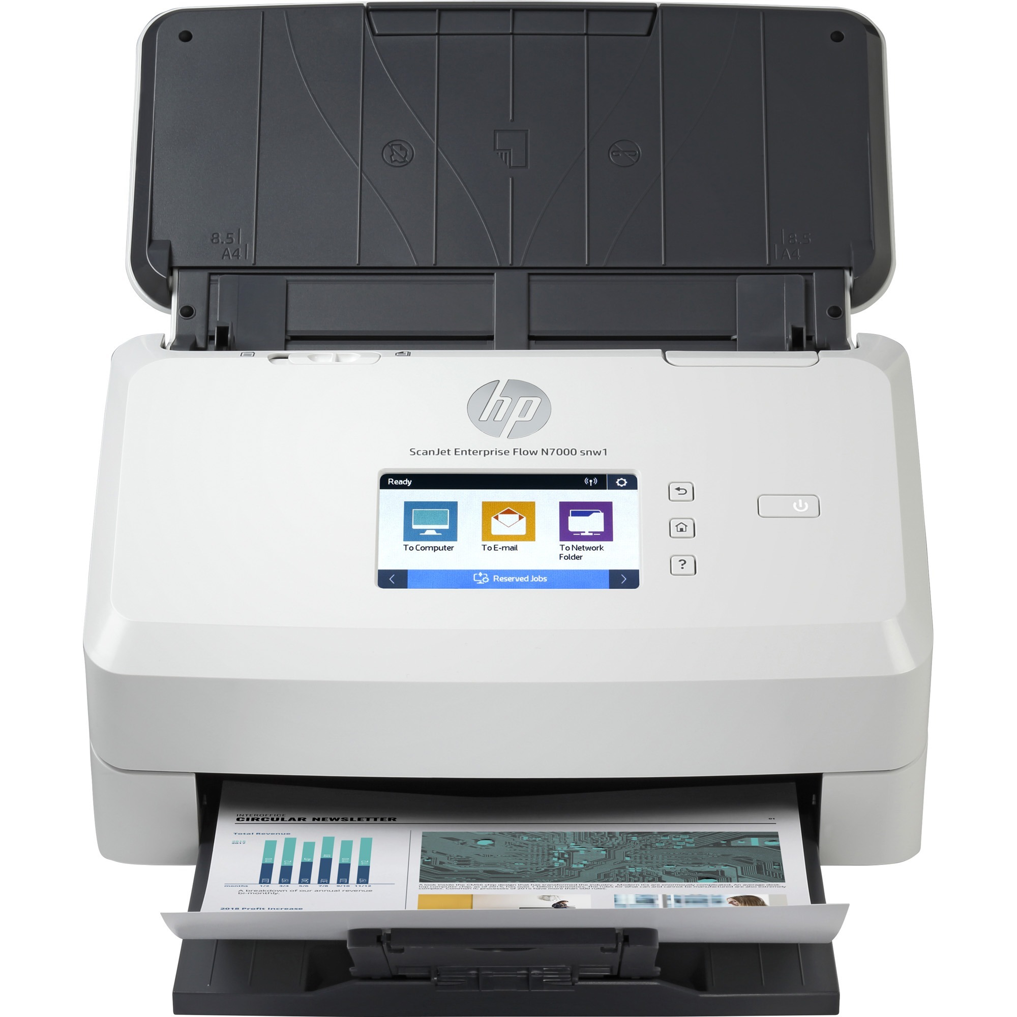 HP Scanjet Enterprise Flow N7000 snwl Sheetfed Scanner - 600 x 600 dpi Optical - White