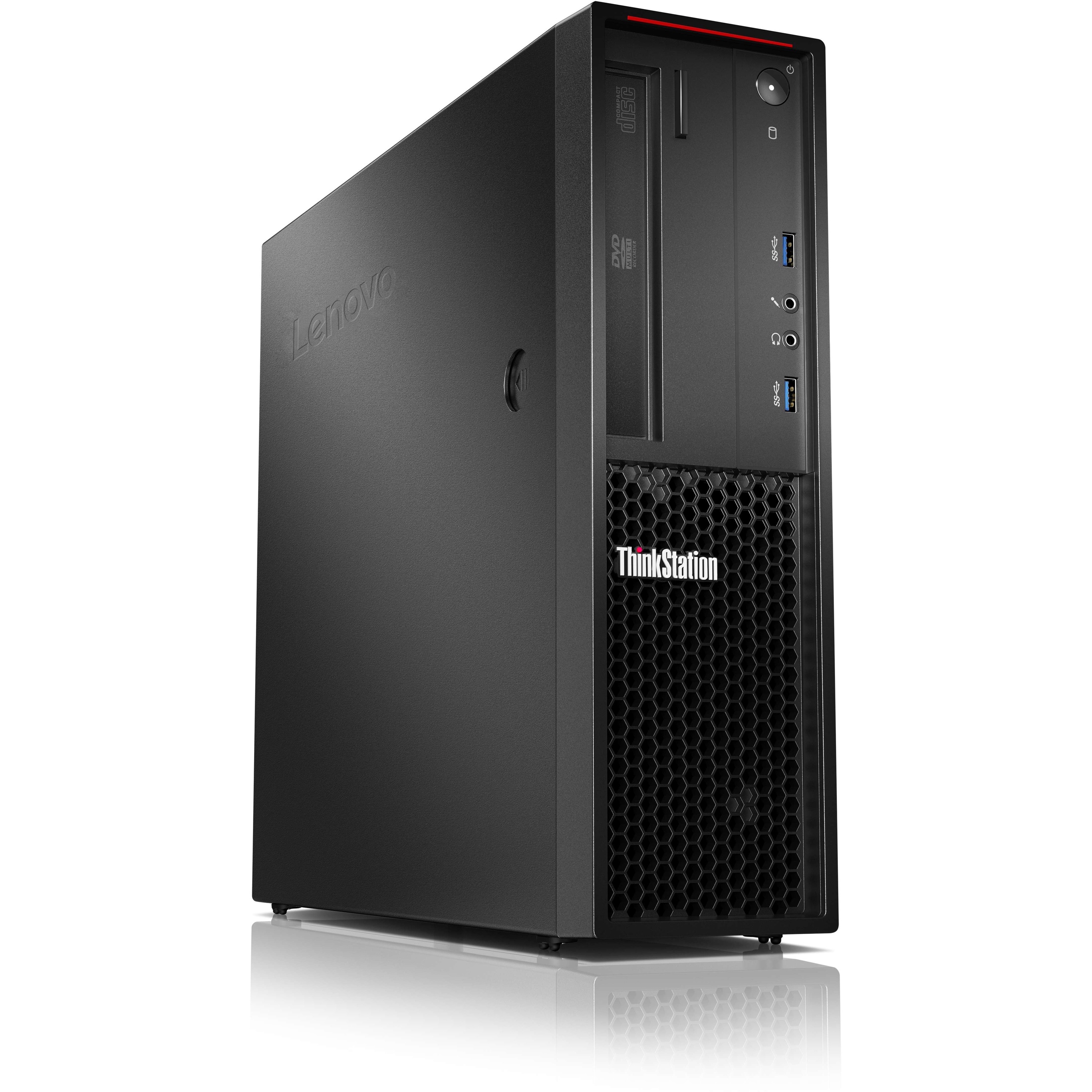 Lenovo ThinkStation P310 30ASS10600 Workstation - 1 Xeon E3-1245 v5 - 32 GB - 1 TB HDD - 256 GB SSD - Raven Black