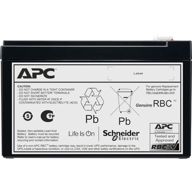 APC Replacement Battery Cartridge, VRLA, 7Ah, 12V DC, 2-year warranty