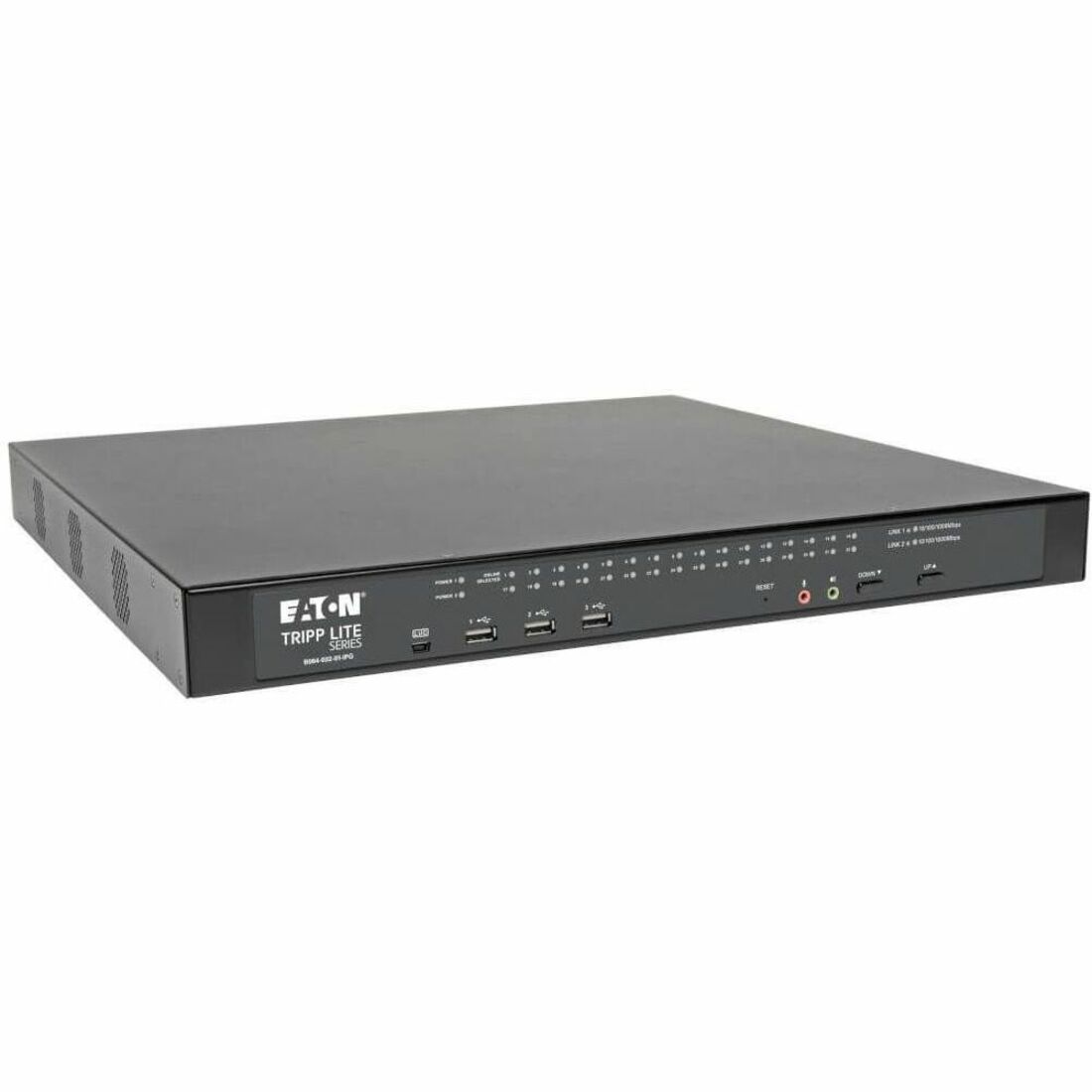 Tripp Lite by Eaton NetDirector 32-Port Cat5 KVM over IP Switch - Virtual Media 1 Remote + 1 Local User 1U Rack-Mount TAA