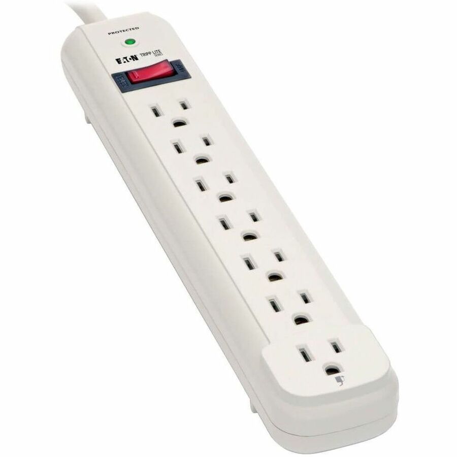 Tripp Lite by Eaton Protect It! 7-Outlet Surge Protector 25 ft. Cord 1080 Joules Diagnostic LED Light Gray Housing