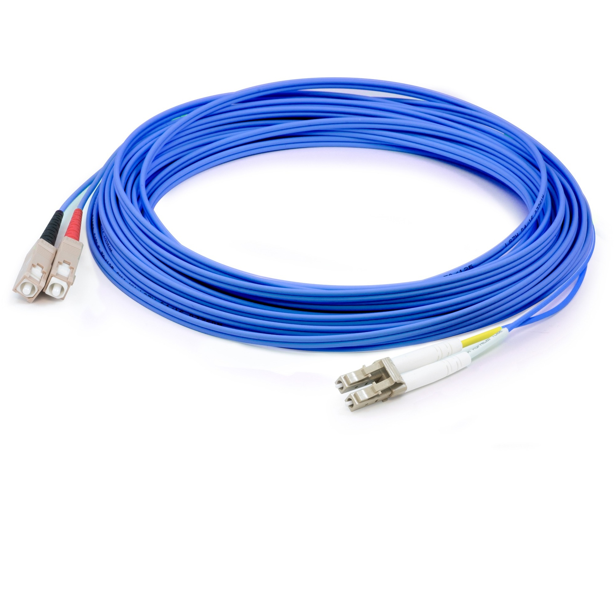 AddOn 5m SC to LC Blue OM1 Duplex OFNR (Riser-Rated) MMF Fiber Patch Cable