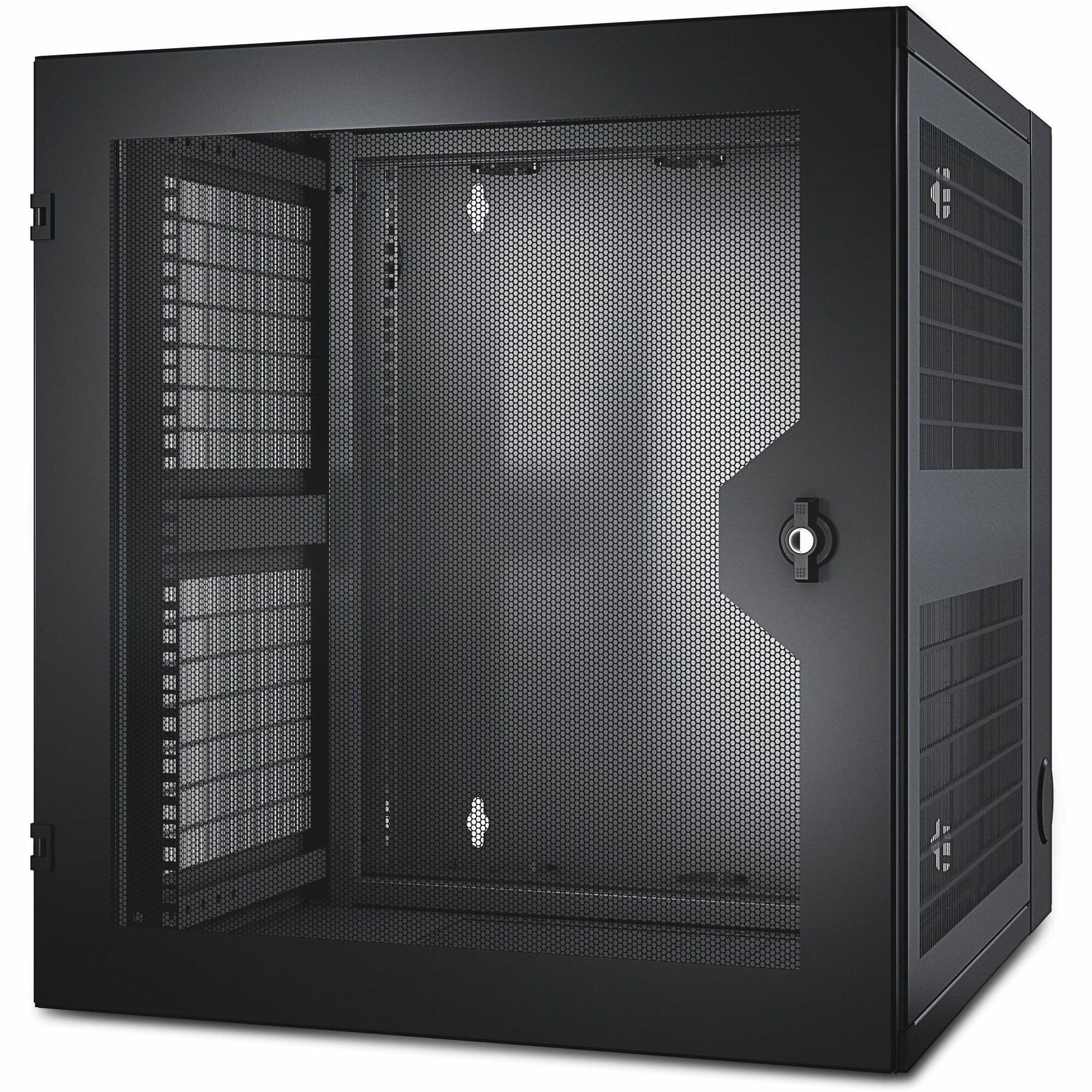 APC NetShelter 13U Wallmount Rack Cabinet Vented Door Double Hinged Server Depth