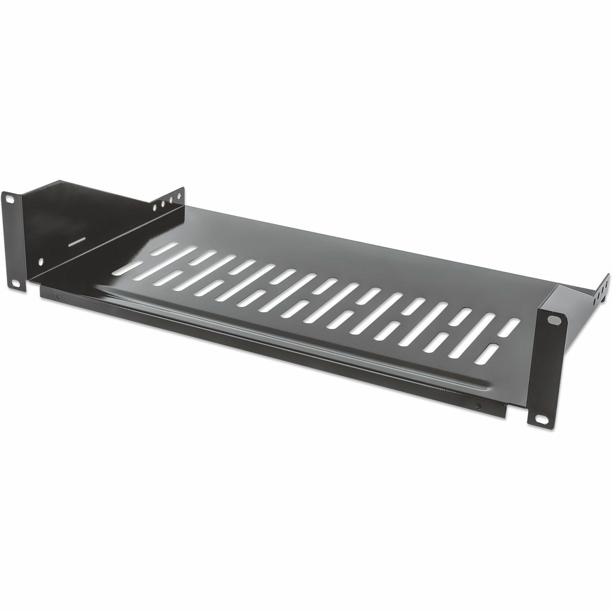 Intellinet Network Solutions 19 inch Network Server Rack 9.84 In. (250 mm) Depth, 2U Cantilever Shelf, Black
