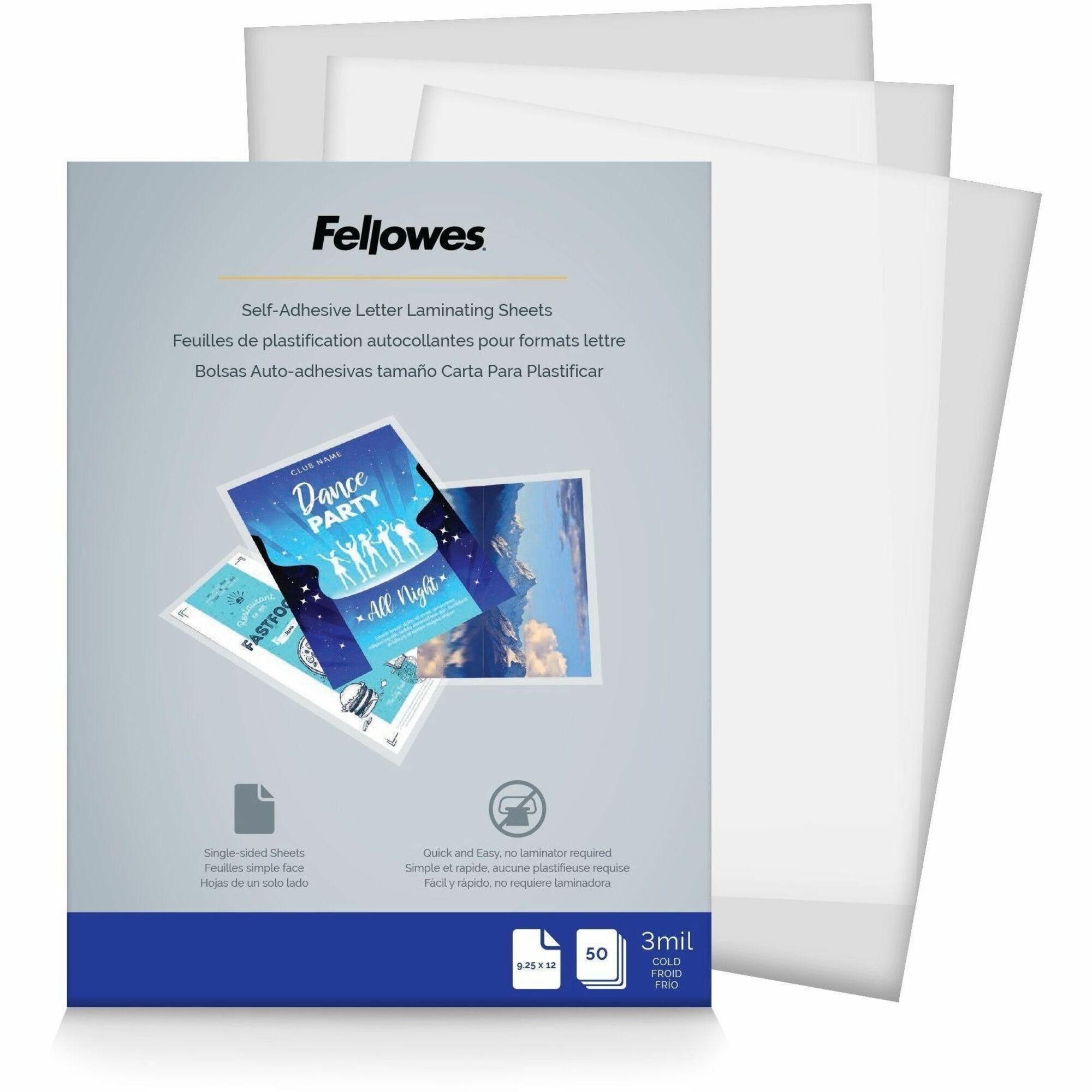 Fellowes Self Adhesive Laminating Sheets