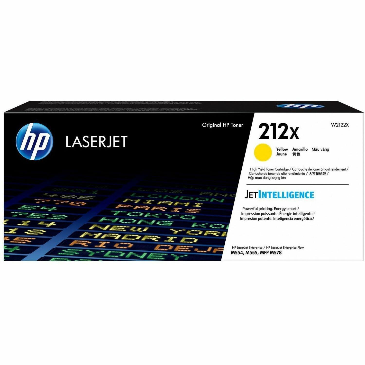 HP 212X Original High Yield Laser Toner Cartridge - Yellow - 1 Each