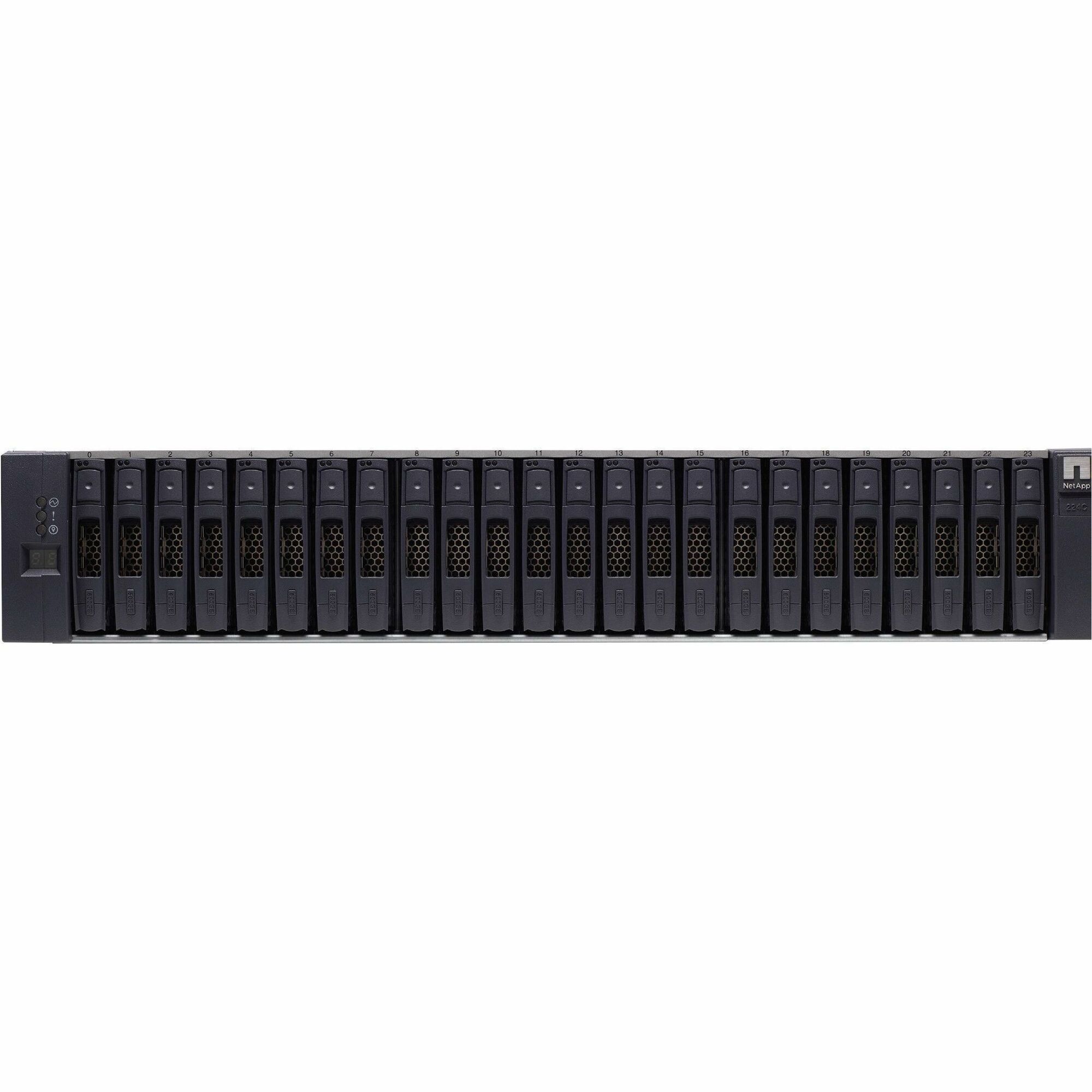 NetApp DS224C Drive Enclosure - SAS Host Interface - 2U Rack-mountable