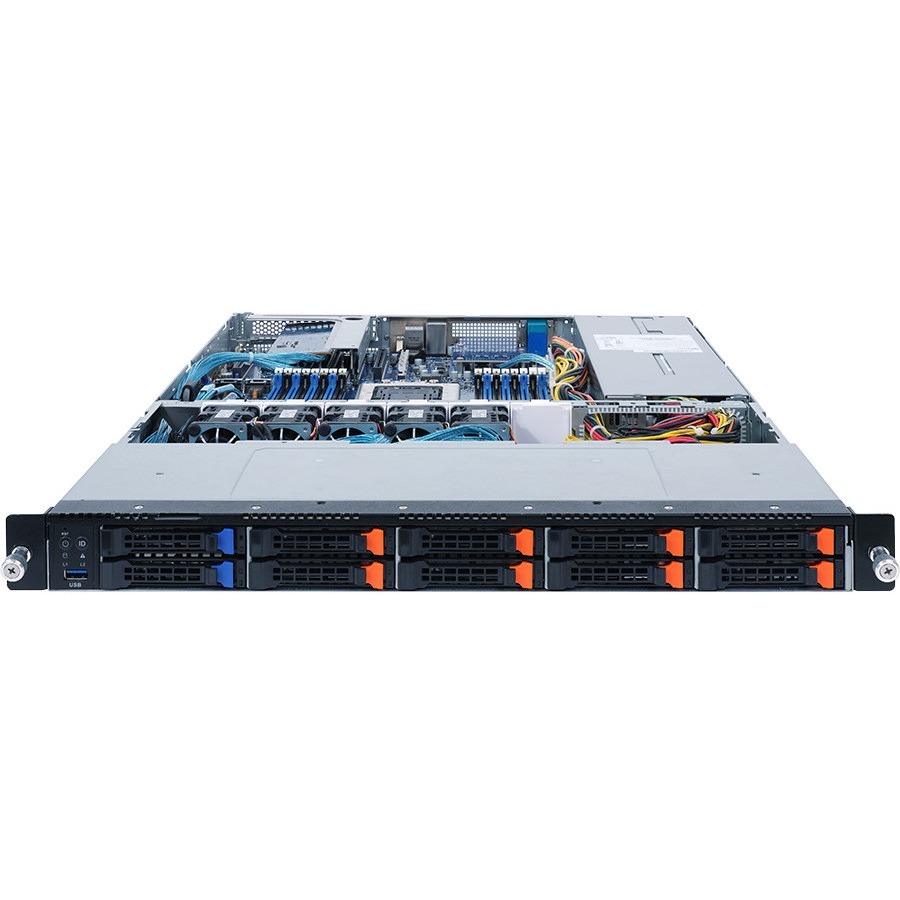 GIGABYTE R152-P32 (Rev. 100) Barebone System - 1U Rack-mountable - Socket LGA-4926 - 1 x Processor Support - Ampere